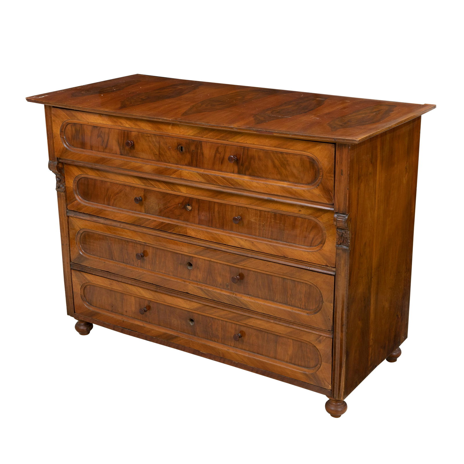 Biedermeier - Walnut Chest (1 of 8)