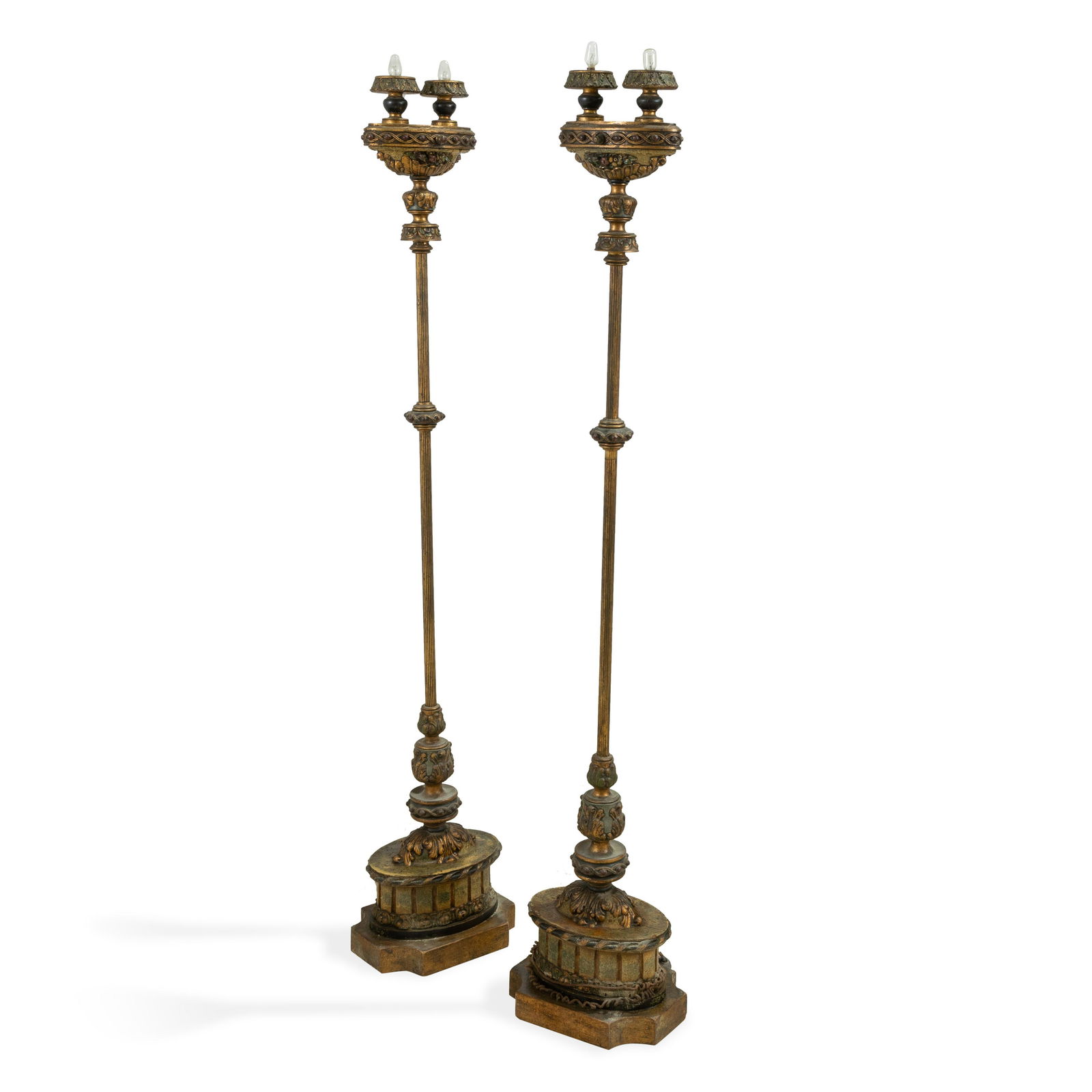 French Polychrome Floor Lamps (1 of 4)