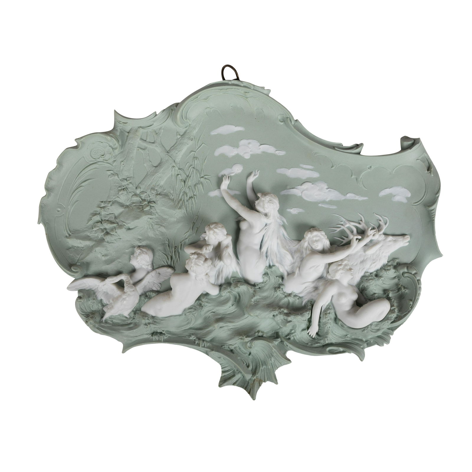 Volkstedt - German Jasperware Plaque (1 of 6)