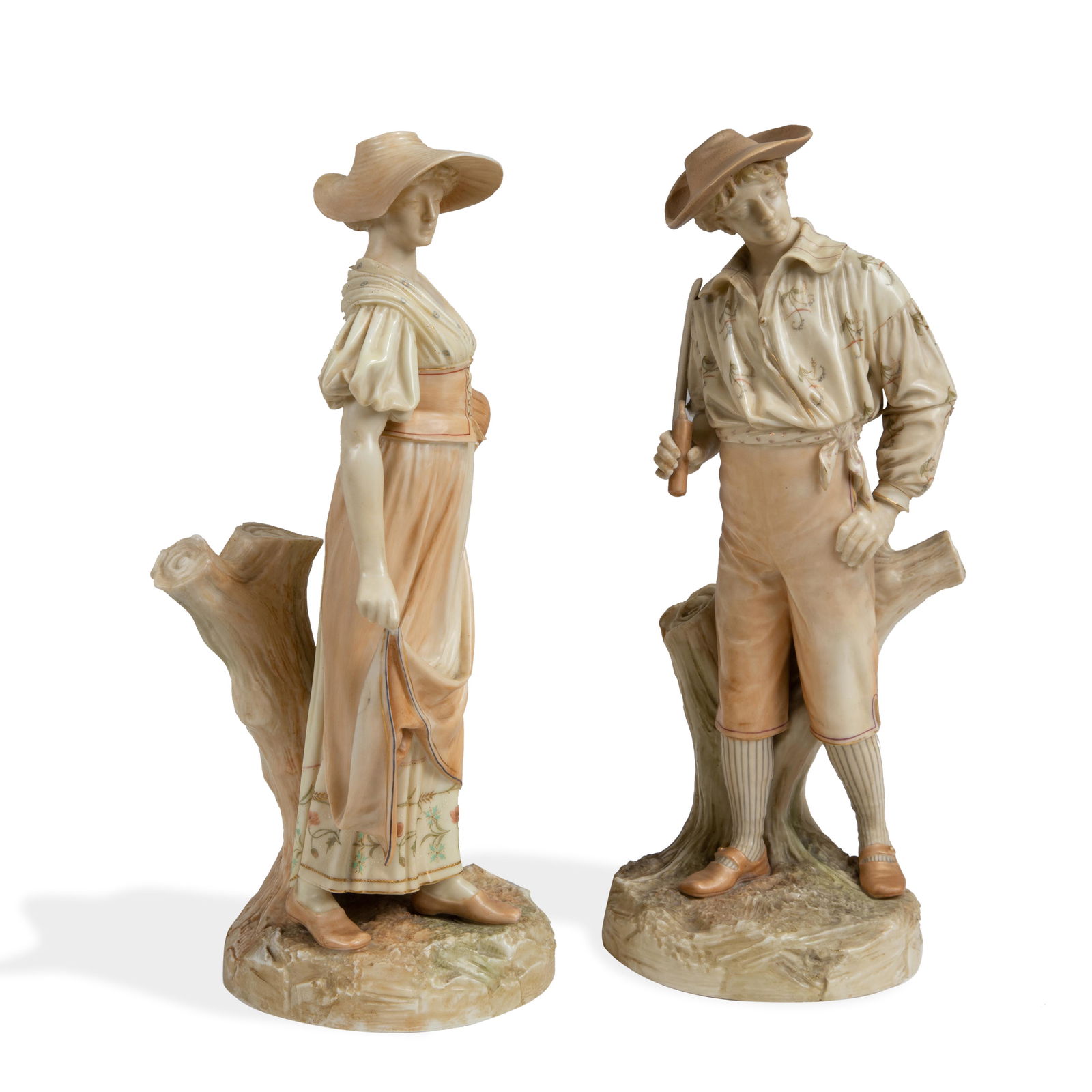Royal Worcester - Water Carriers - Pair (1 of 4)