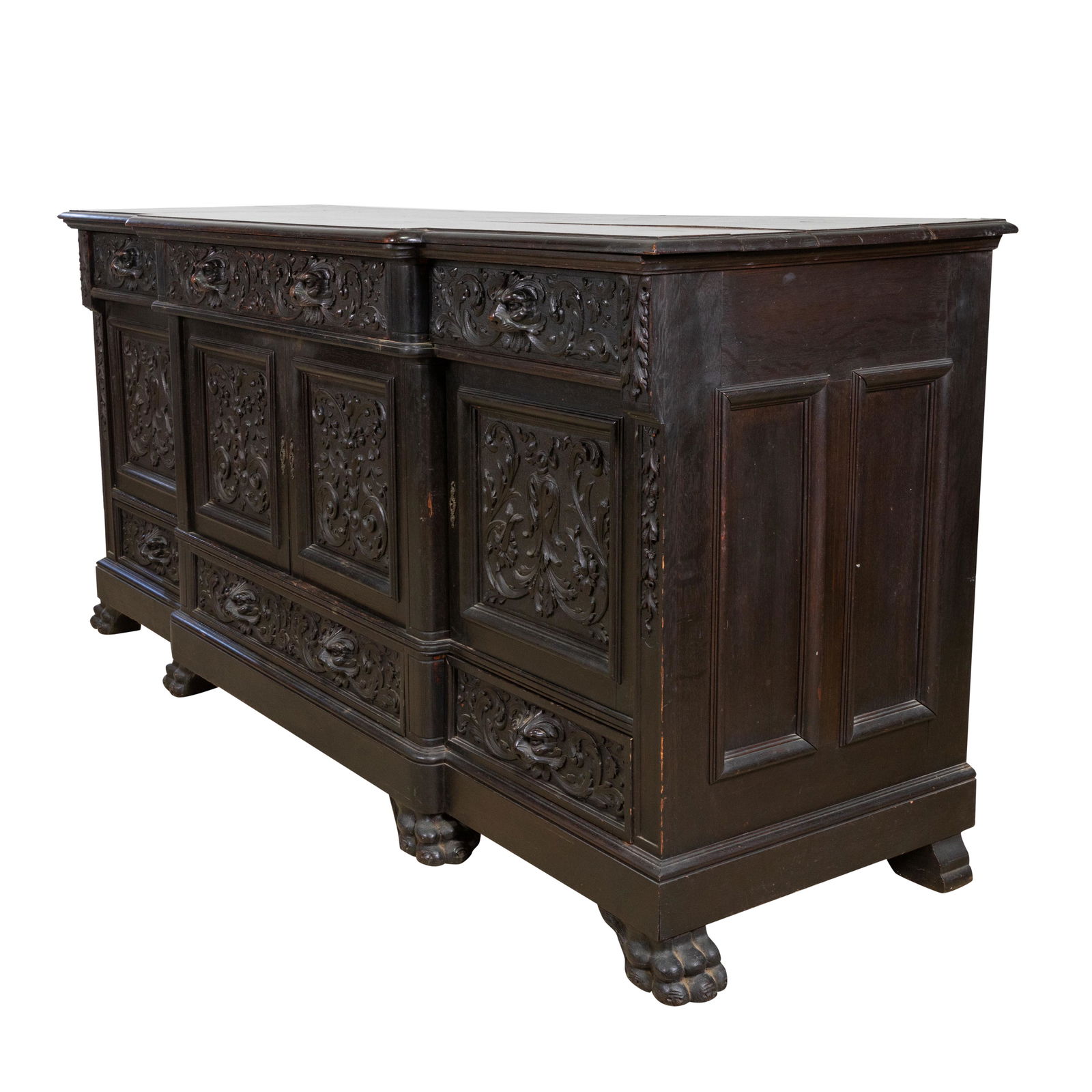 Massive Carved Oak Buffet (1 of 7)