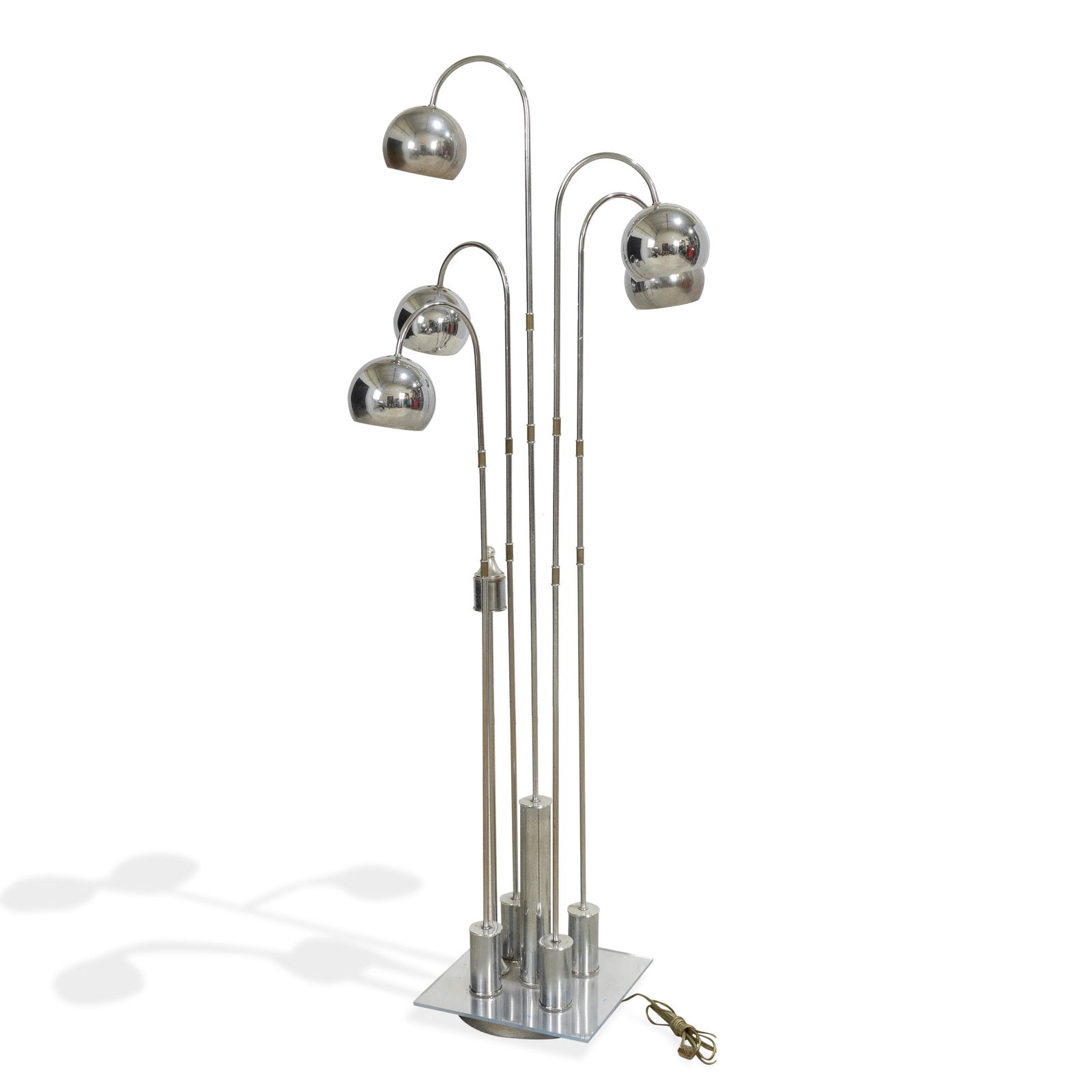 5 Light Chrome Floor Lamp (1 of 3)