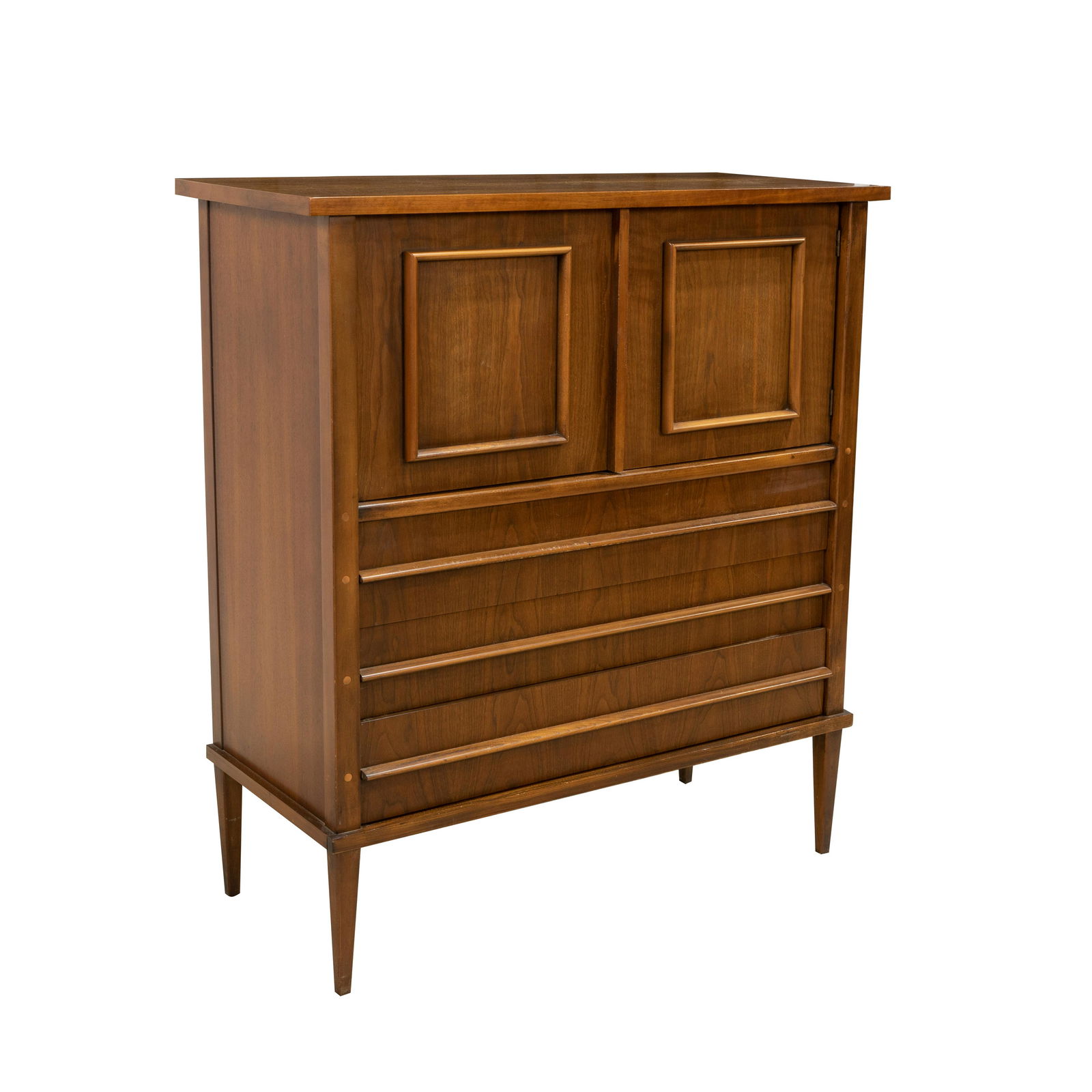 Kent Coffey - Walnut High Chest (1 of 4)