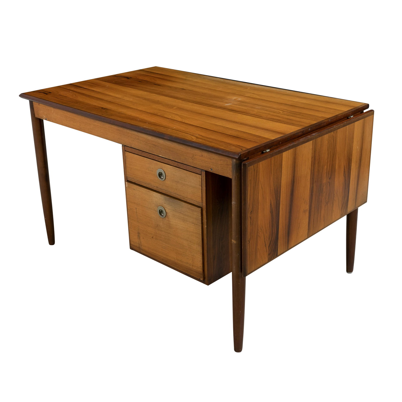 Rosewood and Teak Desk (1 of 4)