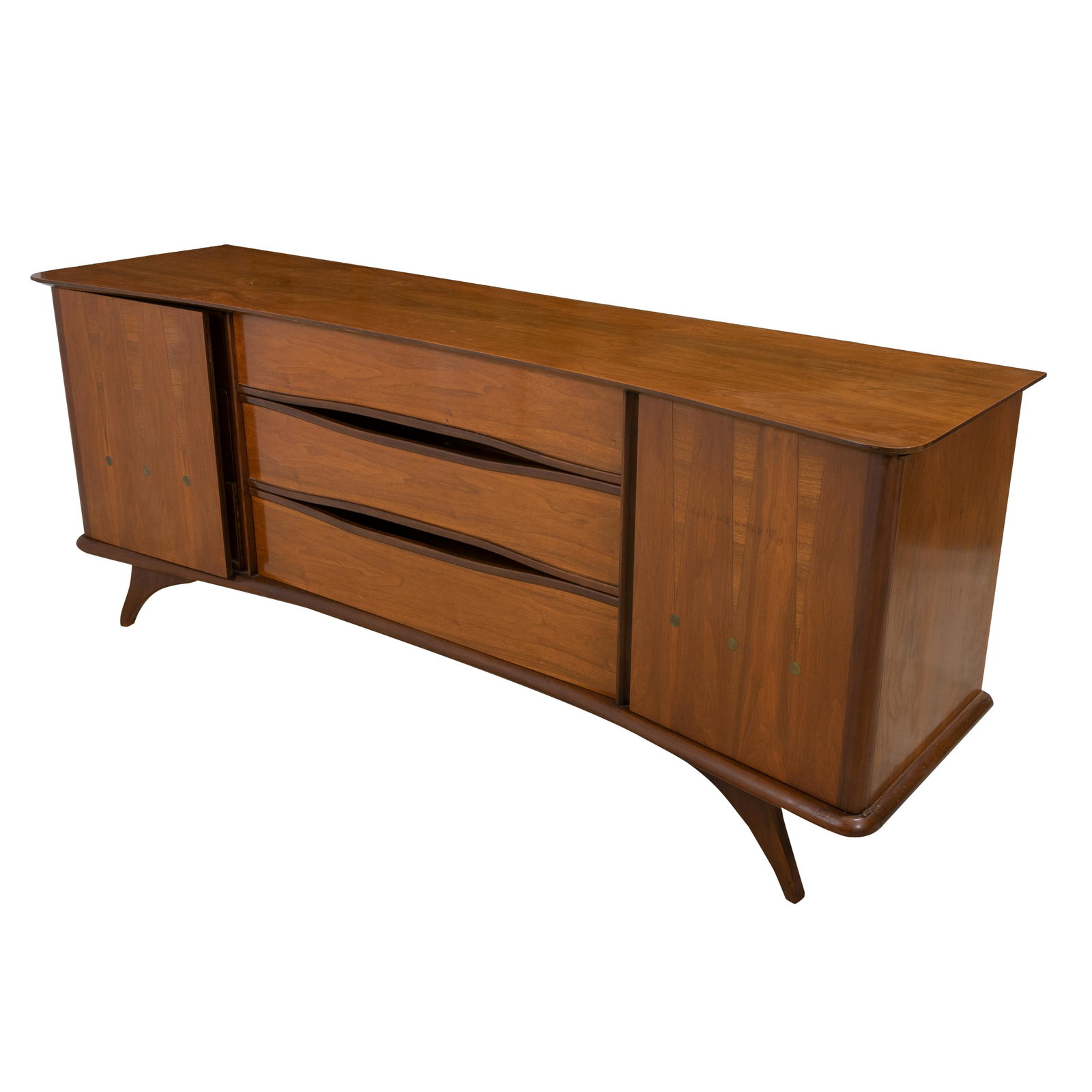 Walnut Concave Dresser (1 of 8)