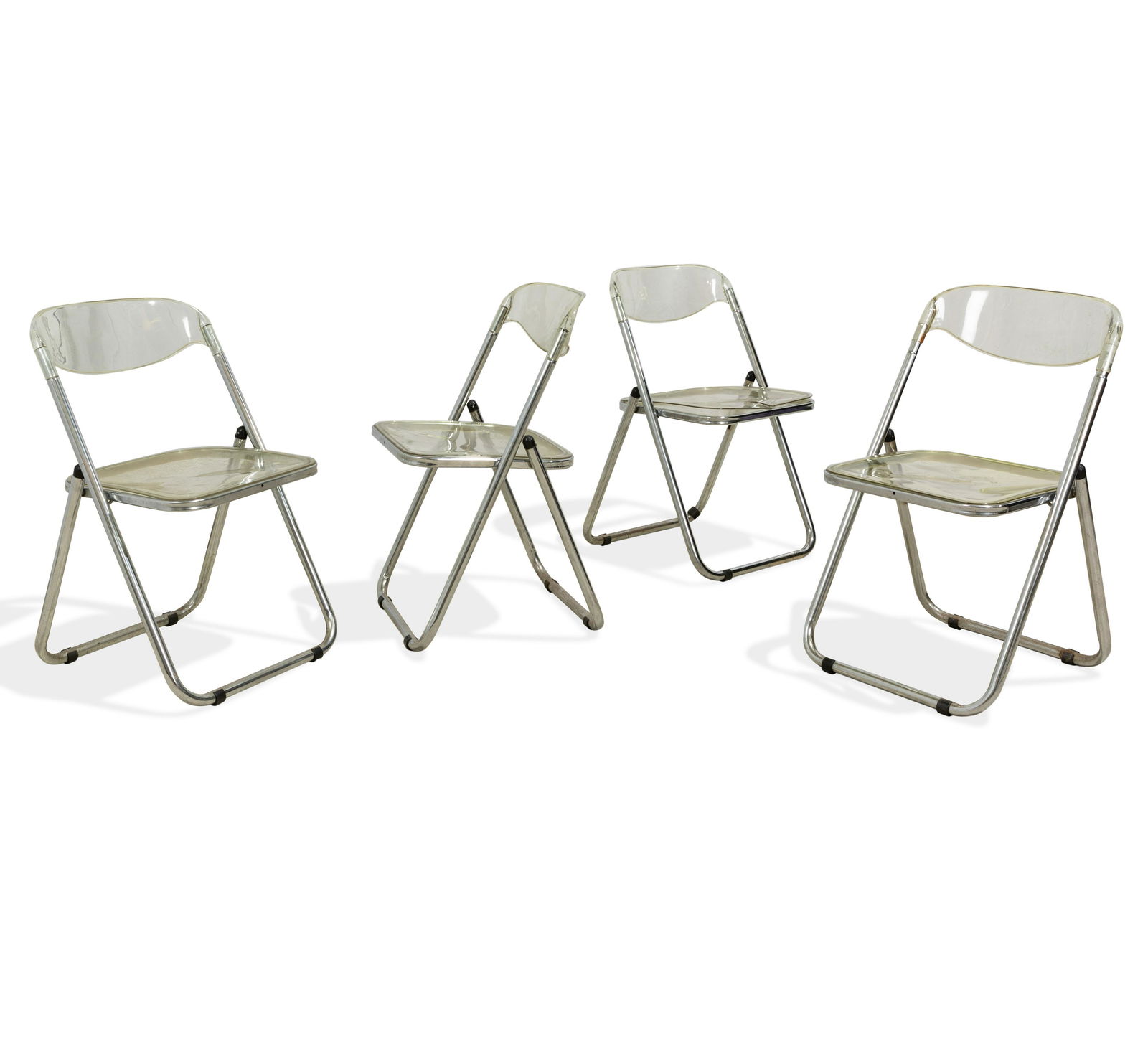 Lucite and Chrome Folding Chairs (1 of 3)
