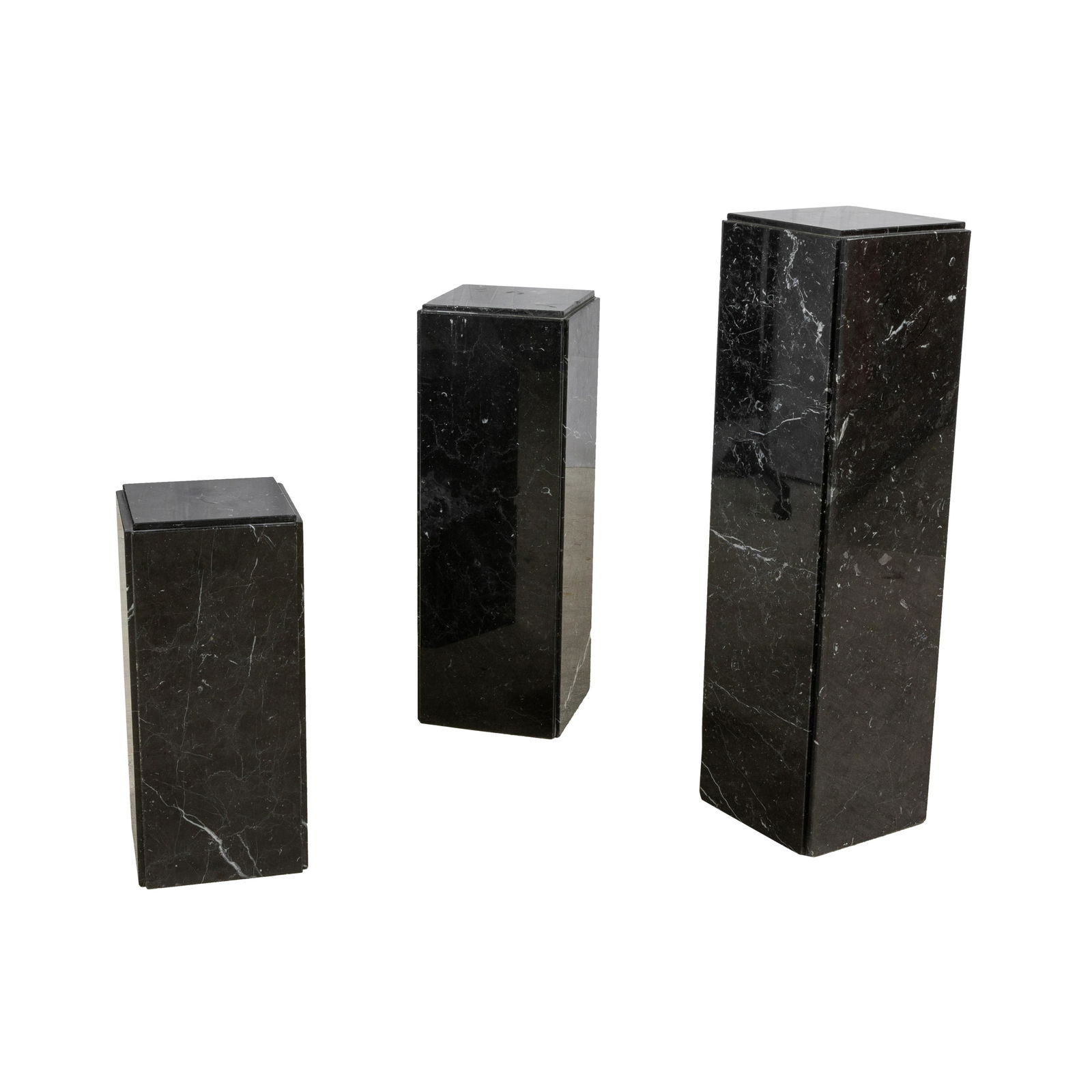 Black and White Marble Pedestal Tables - 3 (1 of 3)