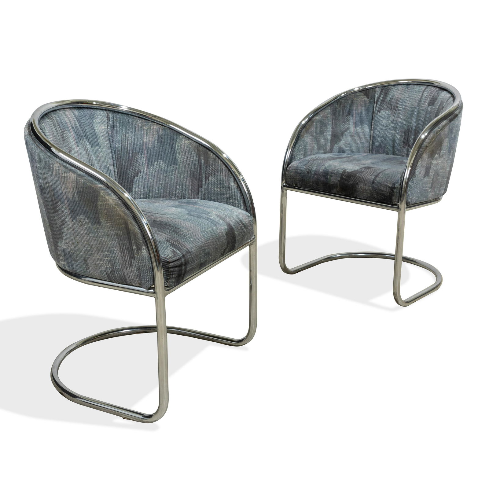 Milo Baughman Style - Cantilever Chairs (1 of 3)