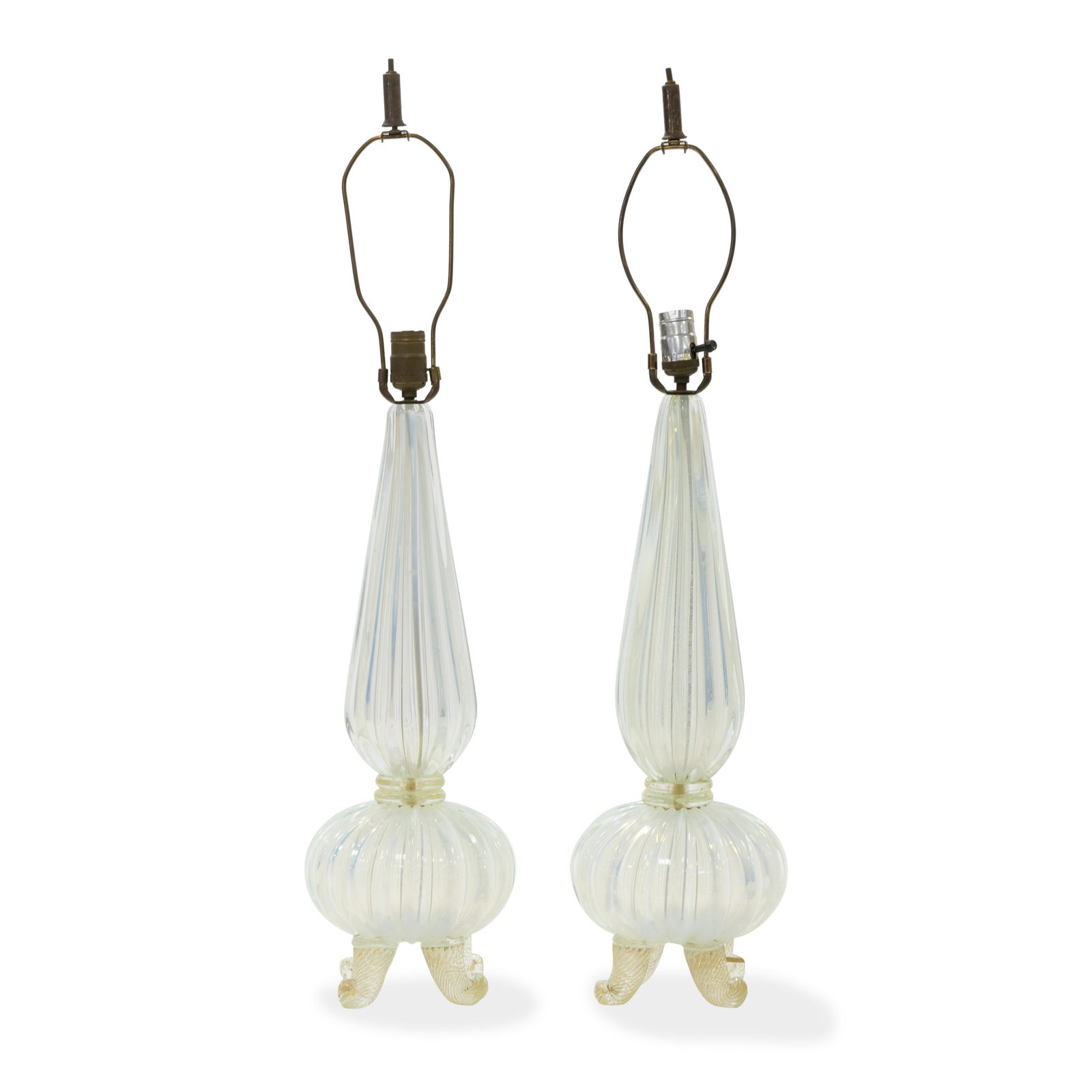 Murano Glass Lamps - Pair (1 of 5)