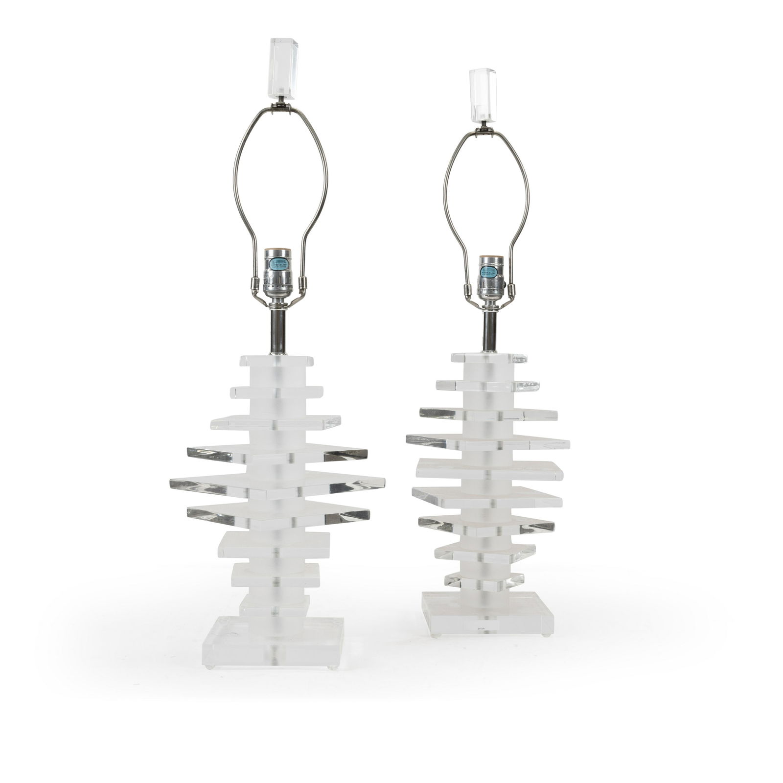 Bauer Lamp Co. - Lucite Lamps - Pair (1 of 3)