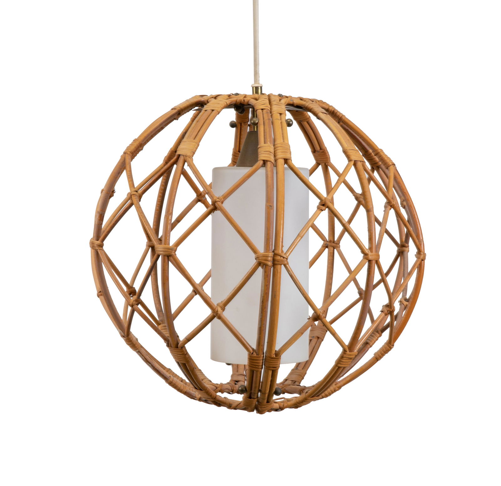 Mid Century Bamboo Chandelier (1 of 3)