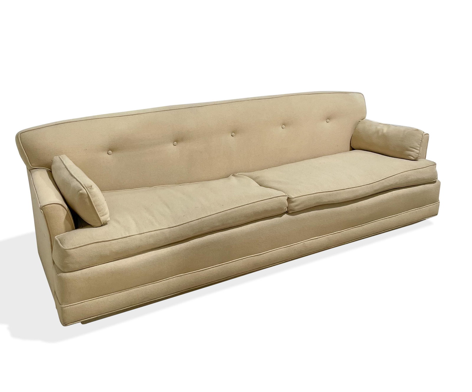 Mid Century Sofa: Description - Mid century sofa. Dimensions - 28" x 86" x 32"