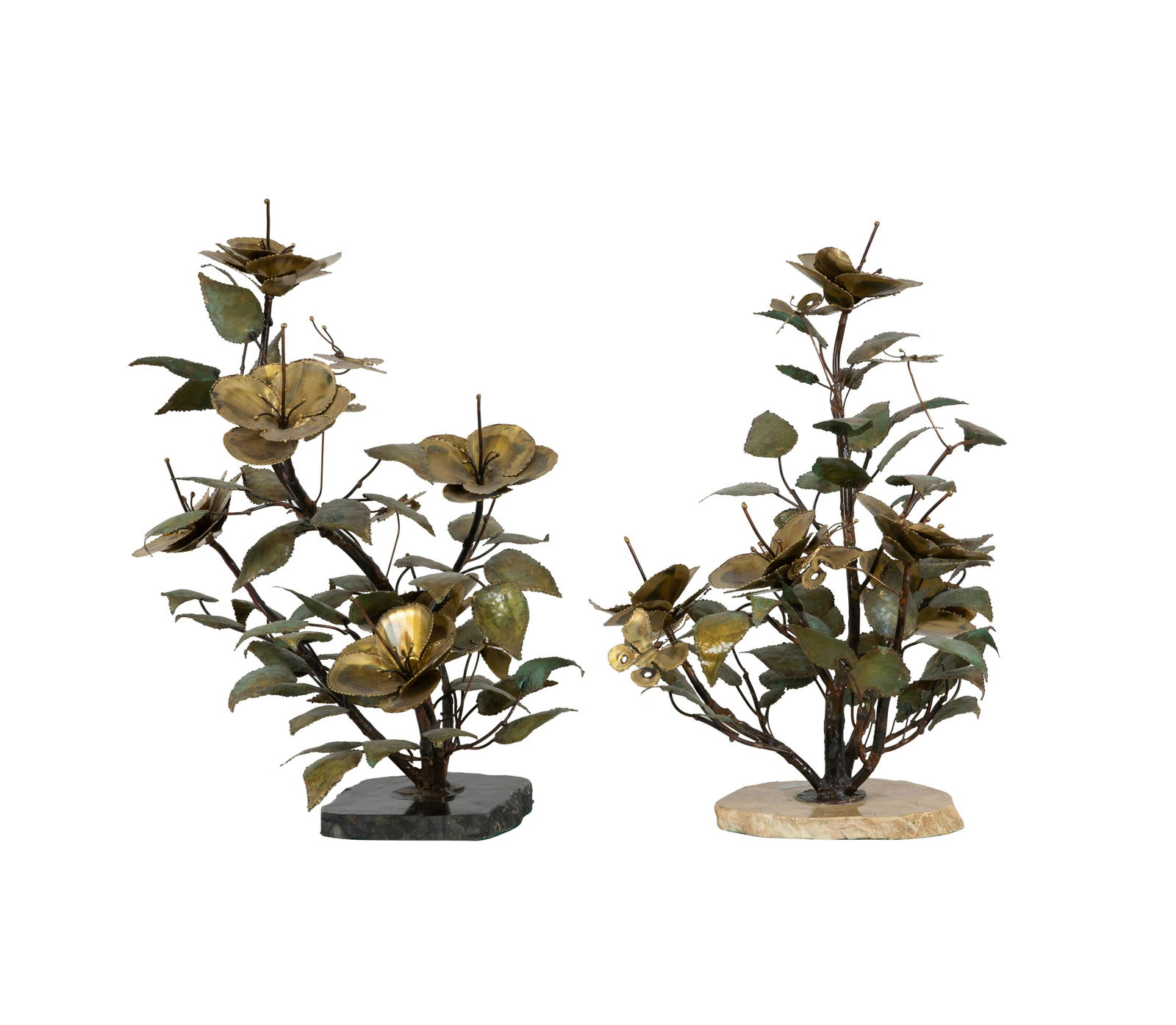 Brutalist Flower Sculptures - Pair (1 of 2)