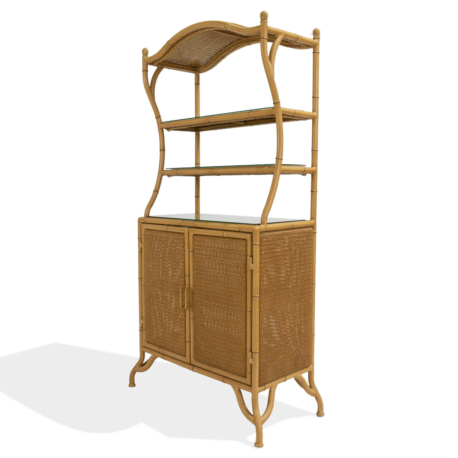 Metal Faux Bamboo Bakers Rack (1 of 2)