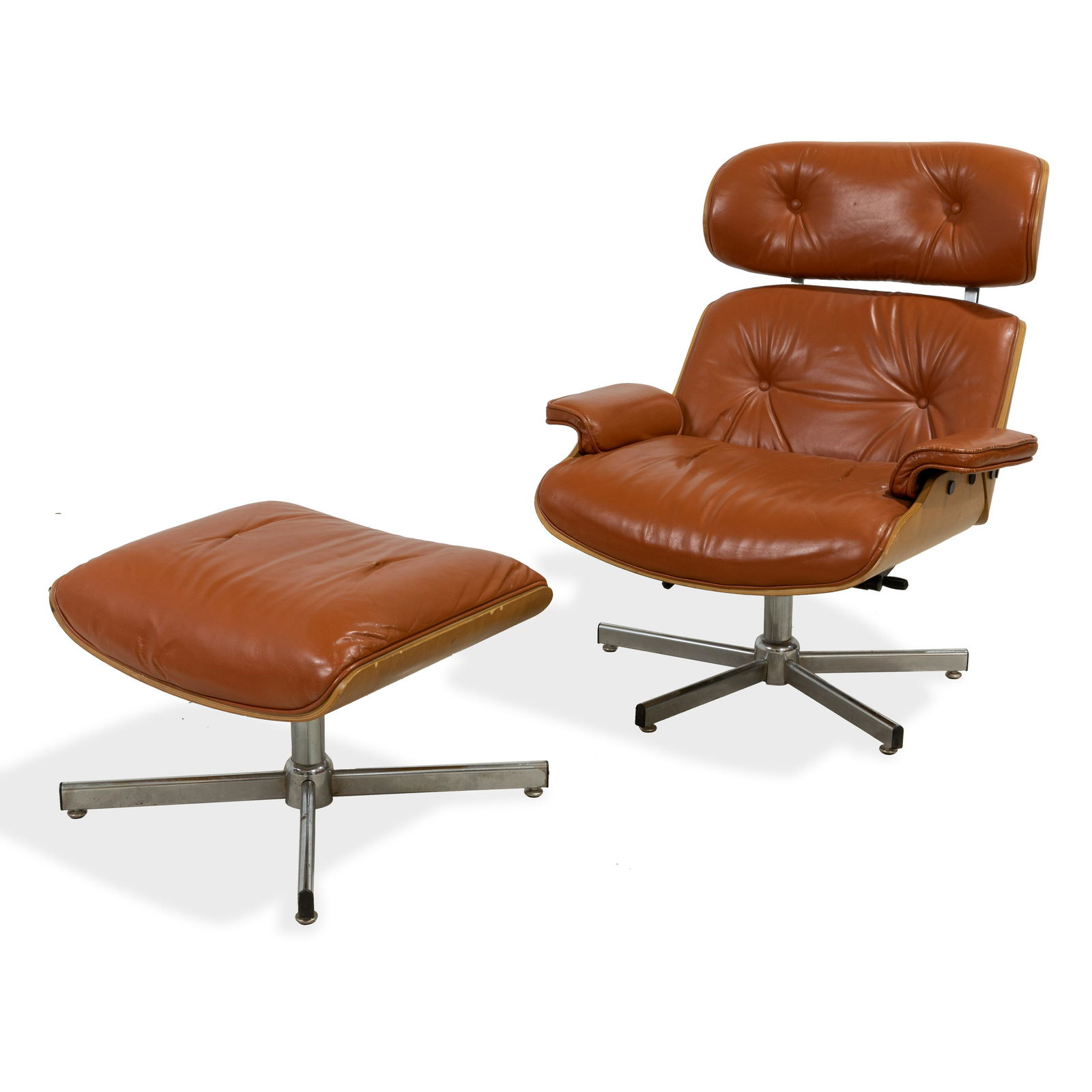 Italian Chair and Ottoman (1 of 6)