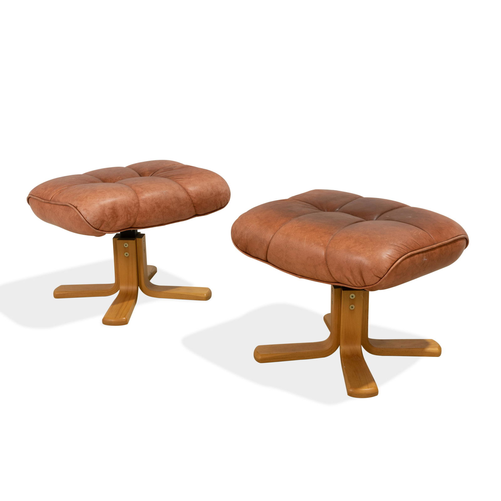 Mid Century Ottomans - Pair (1 of 3)