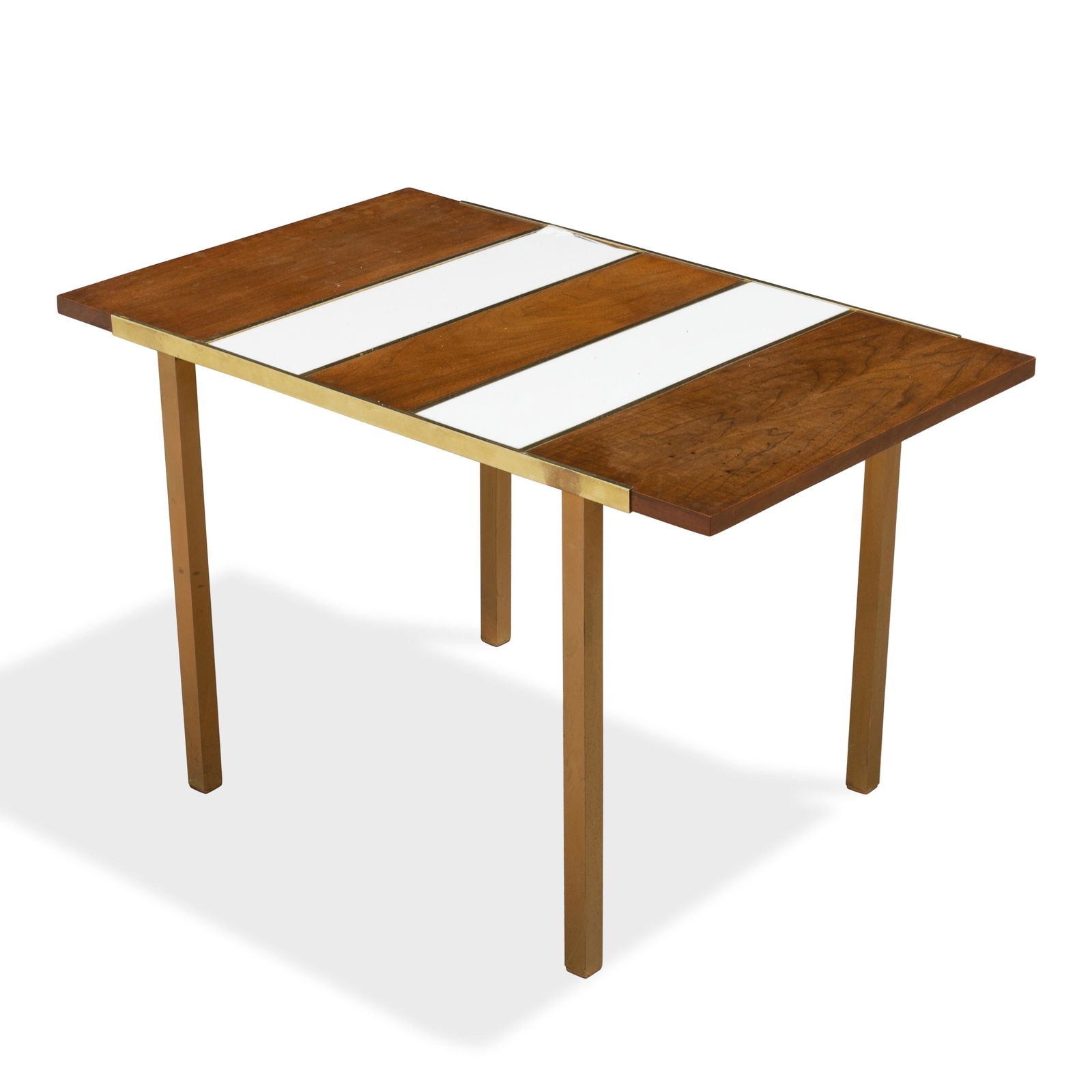 Paul McCobb - Brass and Milk Glass Table (1 of 3)