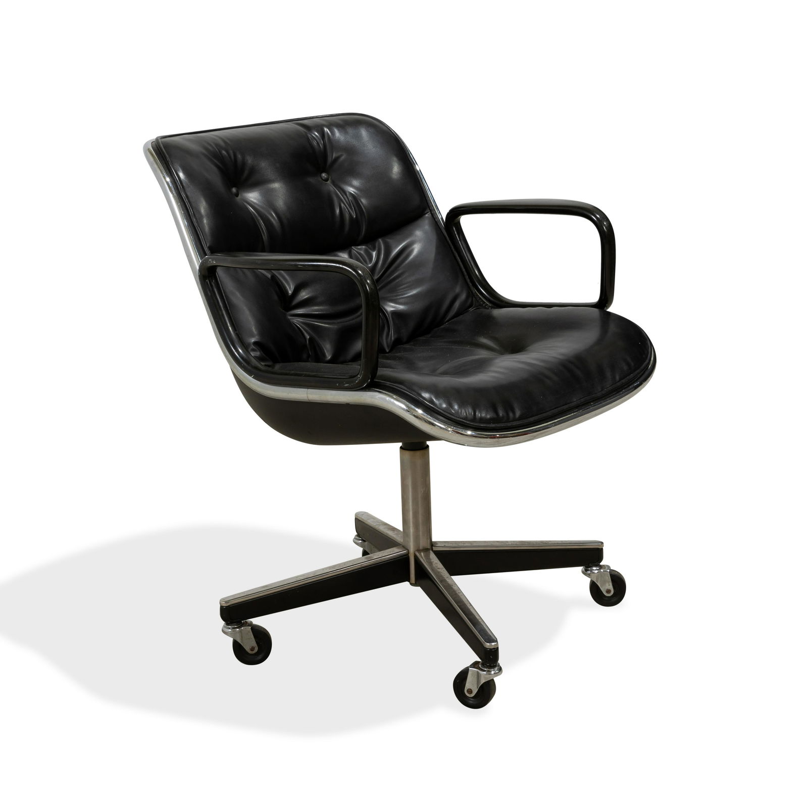 Charles Pollock - Knoll - Leather Desk Chair (1 of 3)
