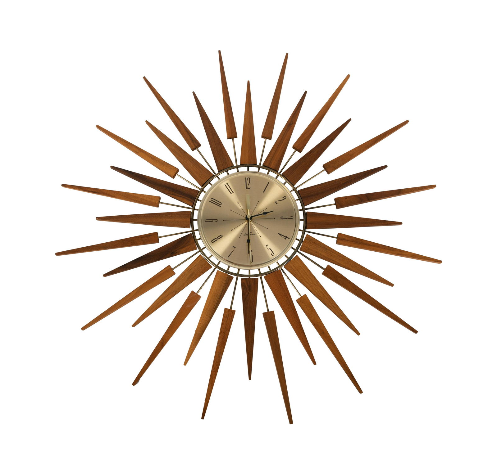 Seth Thomas - Teak Star Clock (1 of 2)