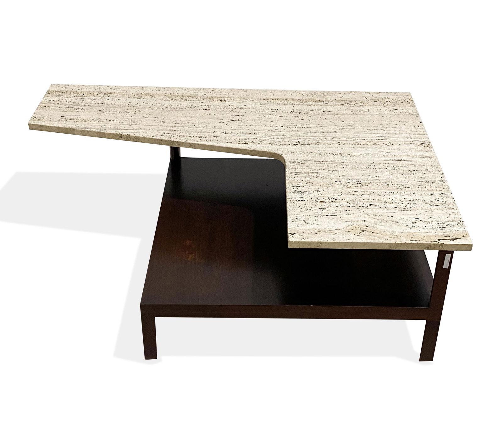 Travertine Coffee Table: Description - Travertine coffee table. Dimensions - 17" x 49" x 36"