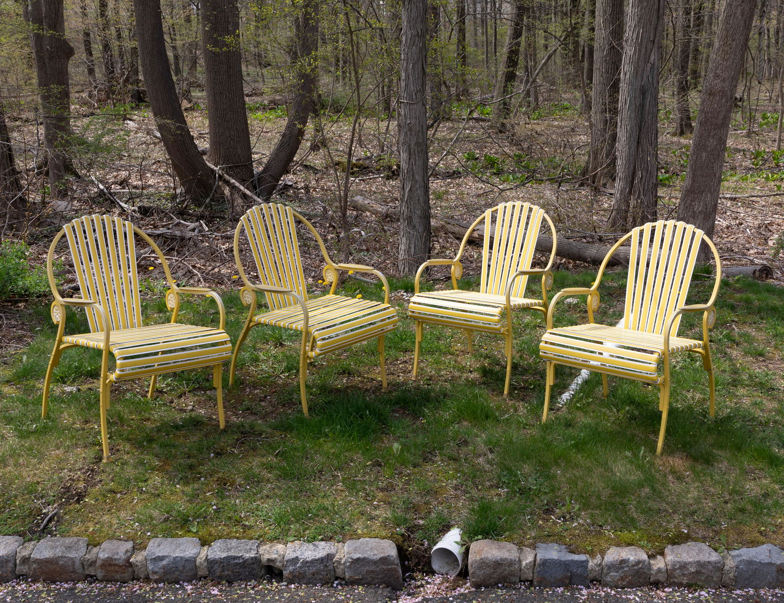 Mid Century Cast Aluminum Patio Chairs - 4 (1 of 3)
