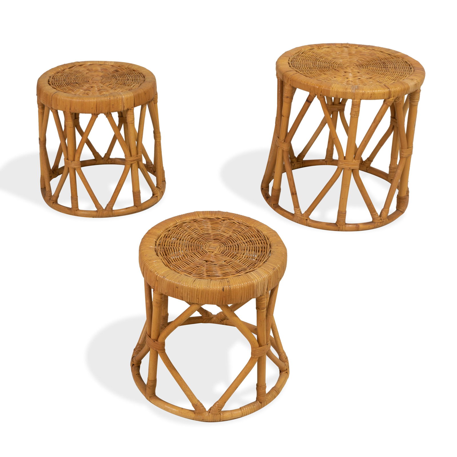 Wicker Nesting Tables (1 of 2)