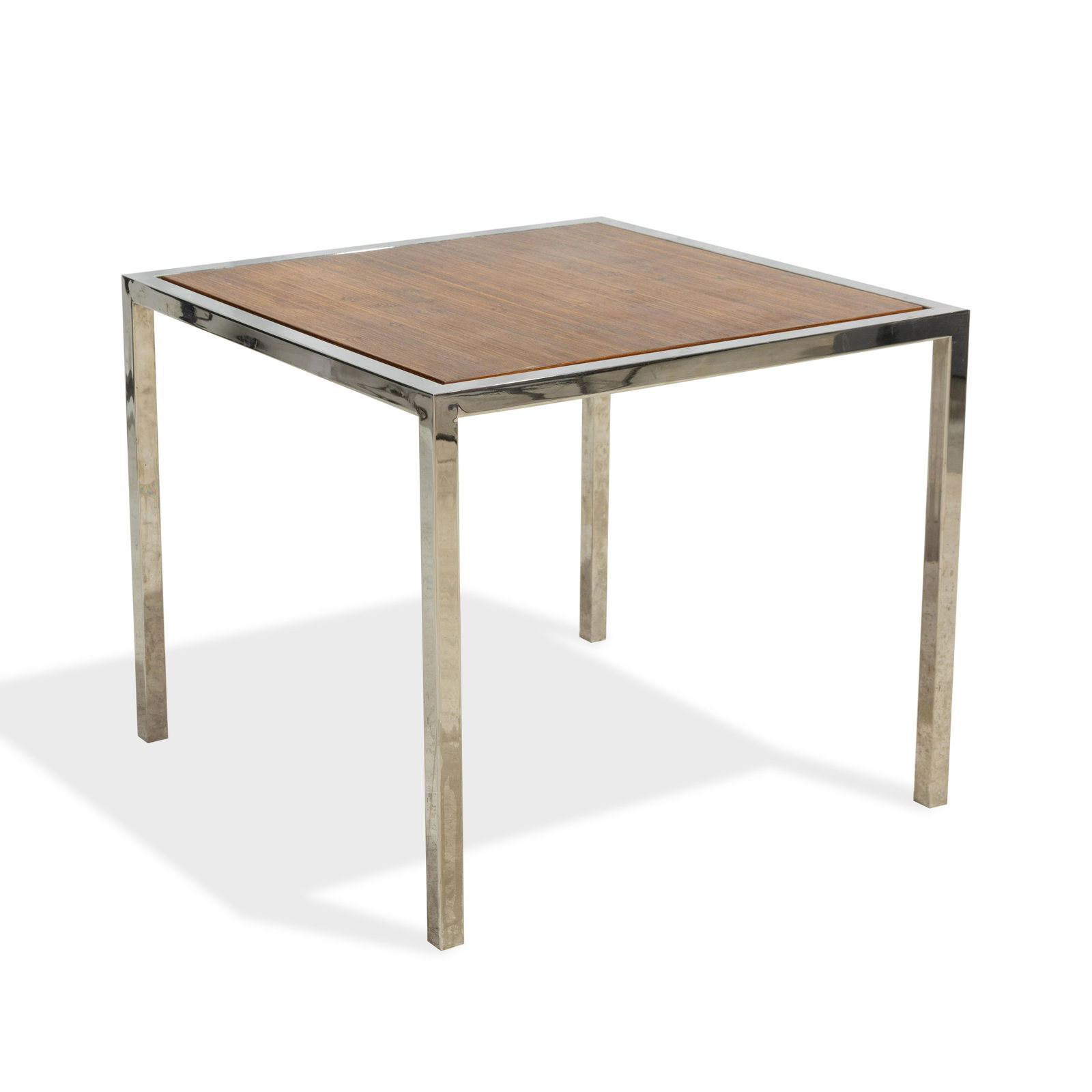 Chrome and Wood Coffee Table (1 of 2)