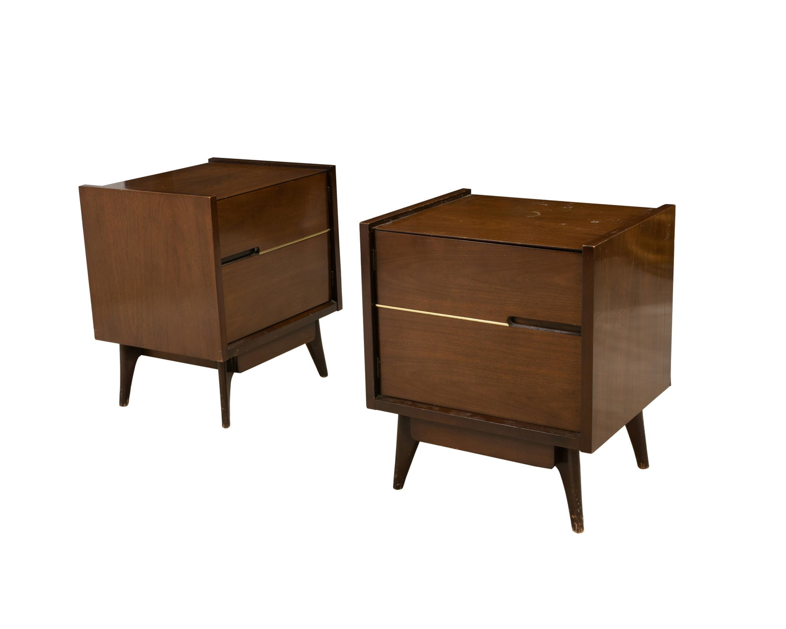 Hoke Wood Nightstands: Description - Hoke wood nightstands. Dimensions - 25" x 22" x 18'