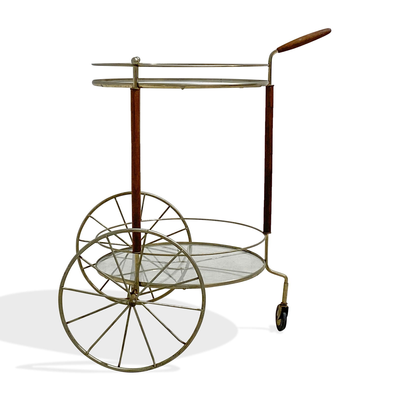Teak and Metal Cart (1 of 4)
