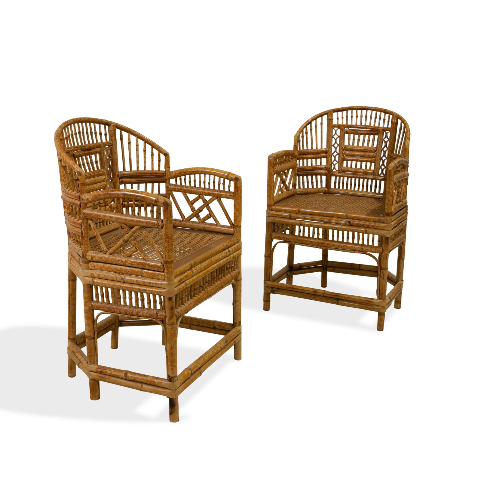 Rattan Captain Chairs - Pair (1 of 3)