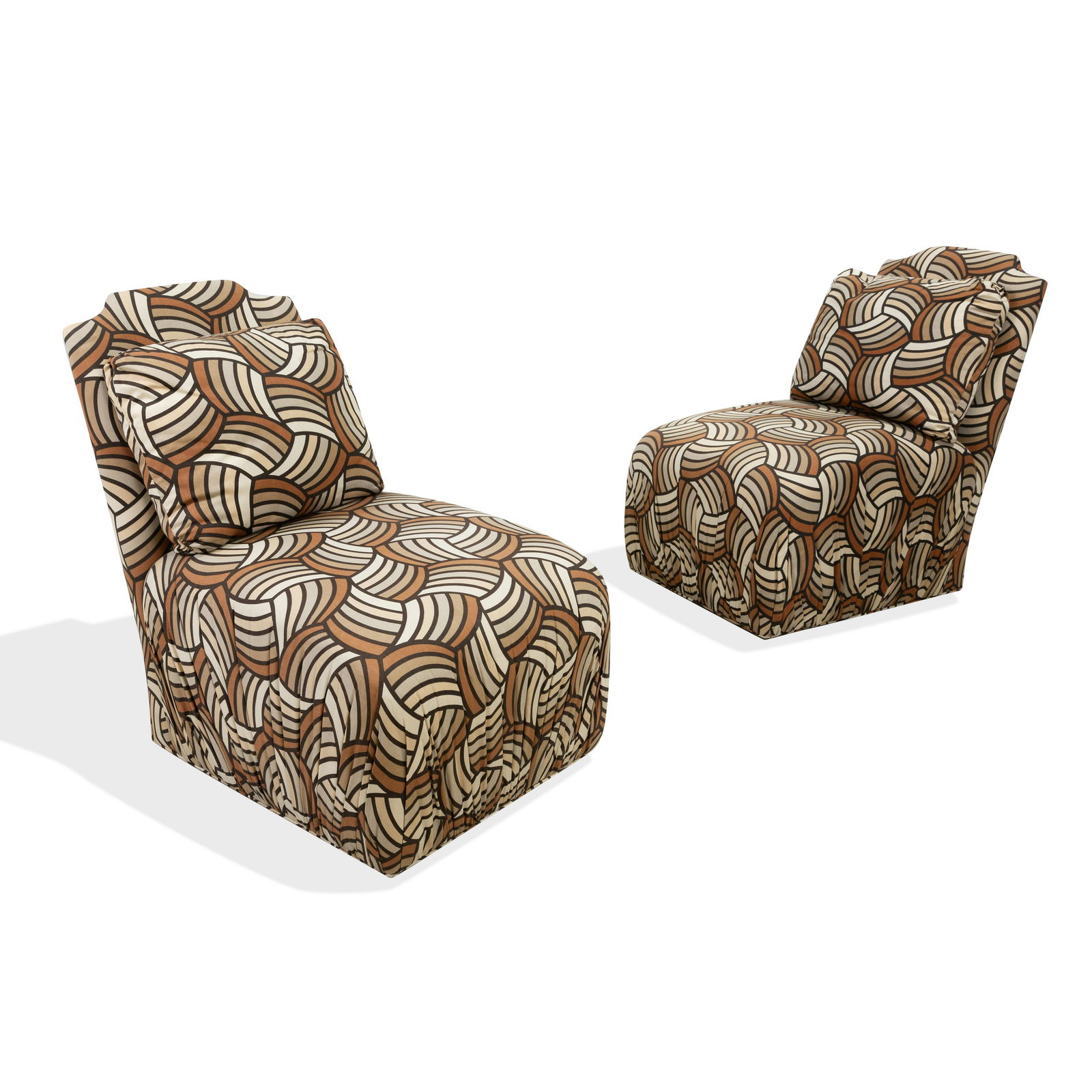 Poof Slipper Chairs - Pair (1 of 2)