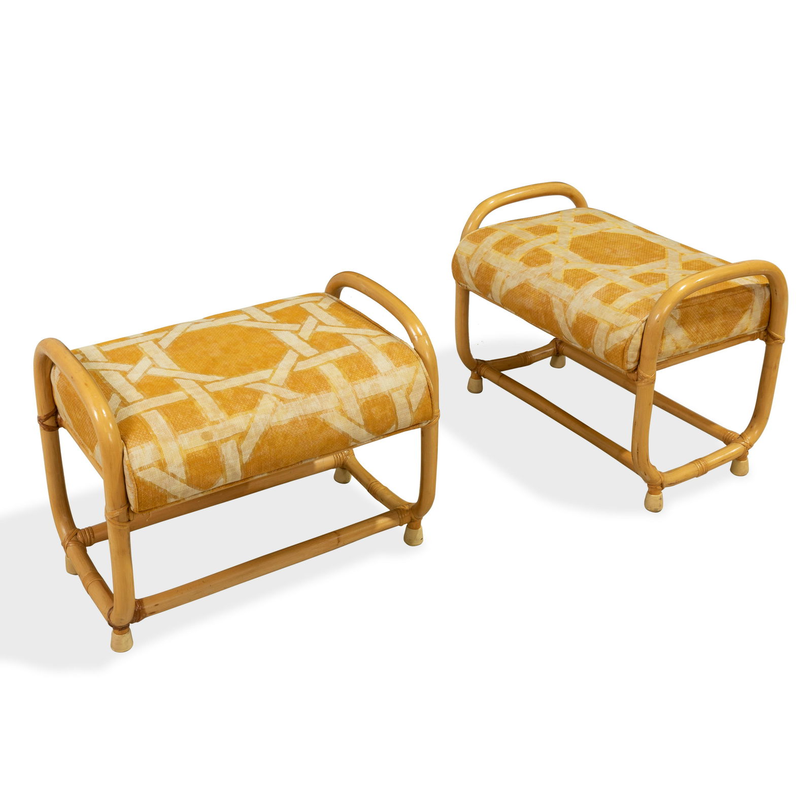 Rattan Benches - Pair (1 of 2)