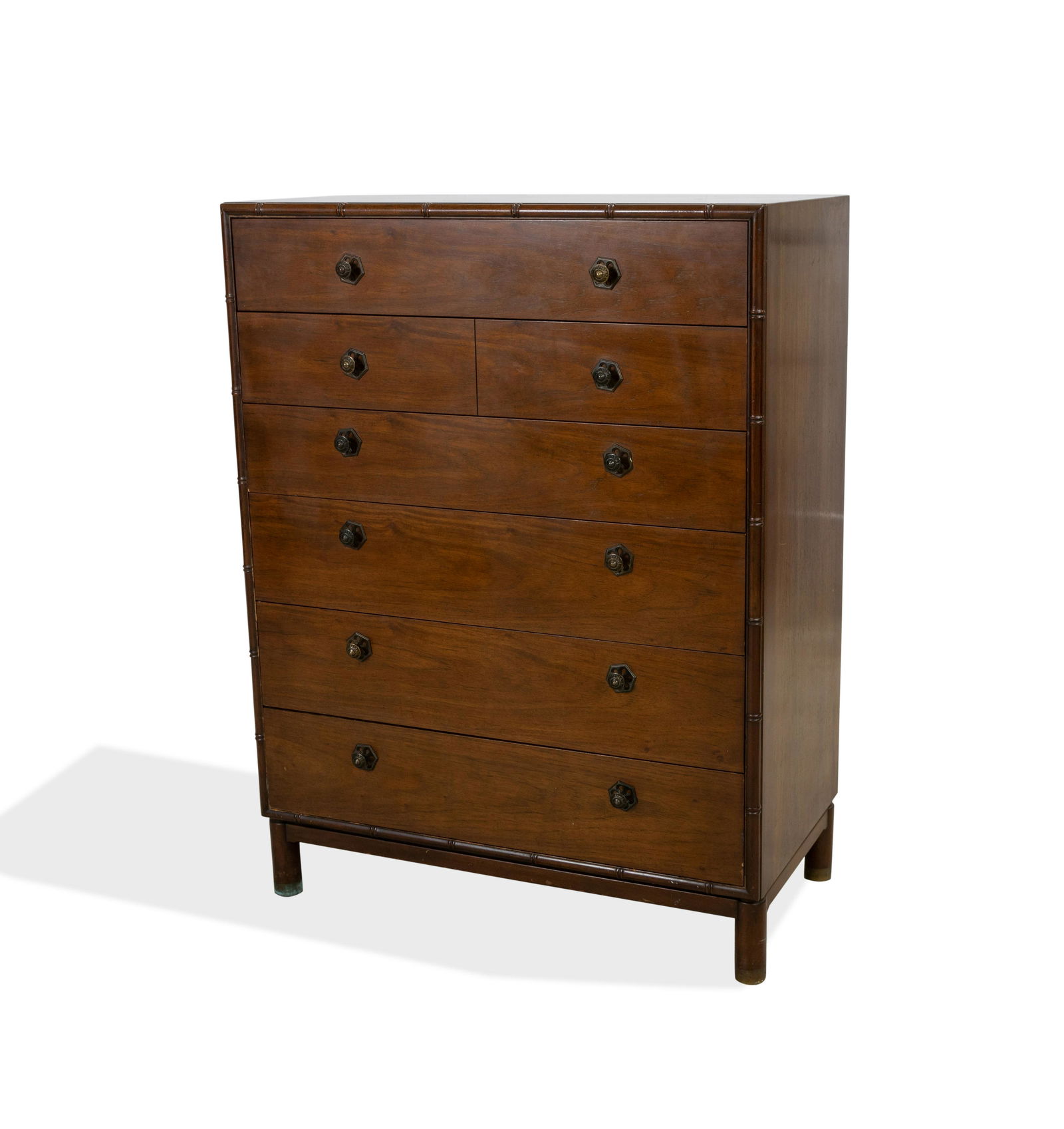 Henredon - Faux Bamboo Framed Chest (1 of 3)