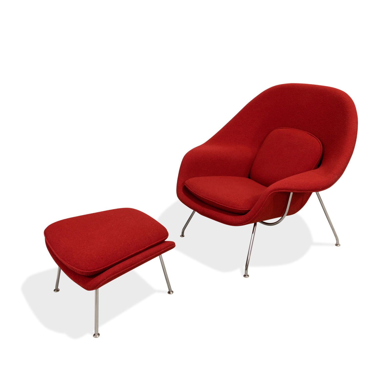 Eero Saarinen - Knoll - Womb Chair and Ottoman (1 of 4)