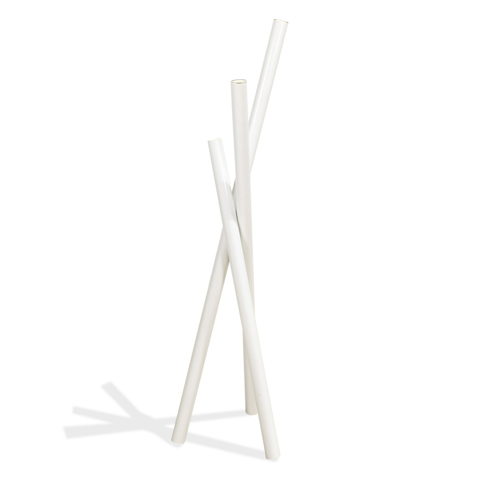 Lignet Roset - Jean-Francois D'OR - Vase: Description - Lignet Roset Jean-Francois D'OR lacquered steel borosilicate glass vase. Dimensions - 59" x 13"