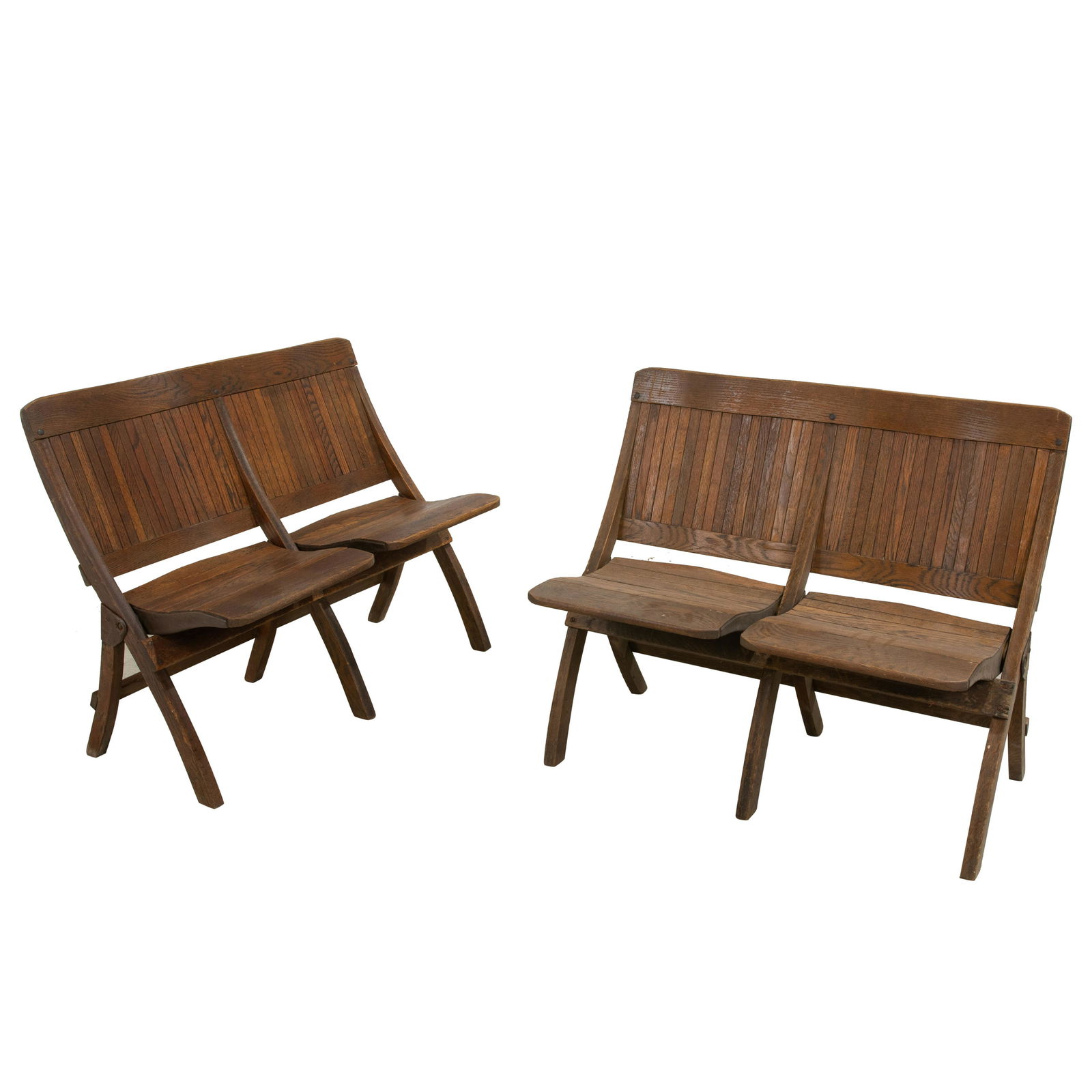 Oak Folding Deck Chairs - Pair (1 of 4)