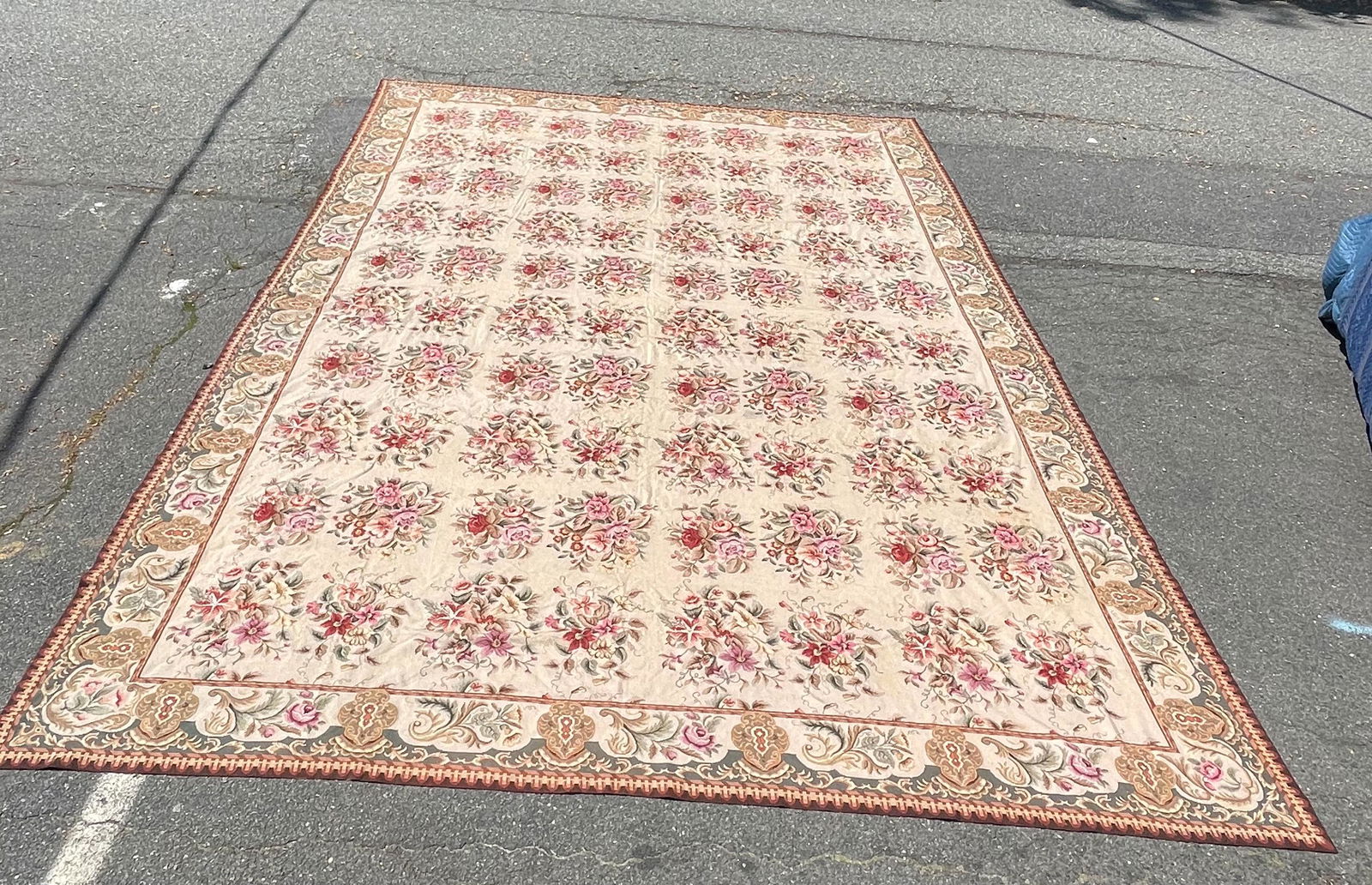 Floral Needlepoint Rug (1 of 3)