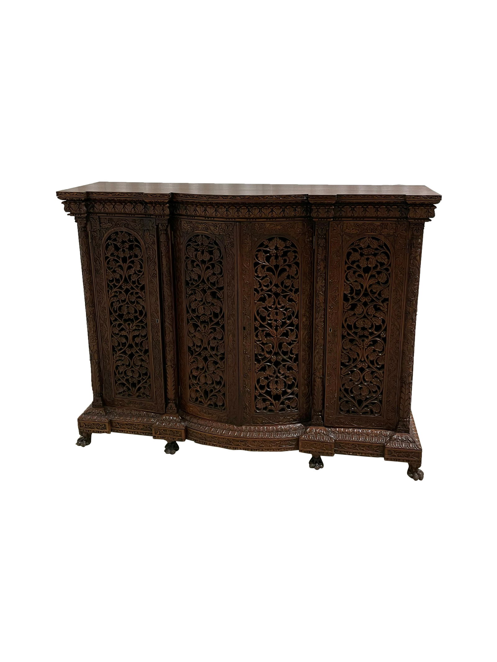 Carved Mahogany Anglo-Indian Credenza (1 of 5)