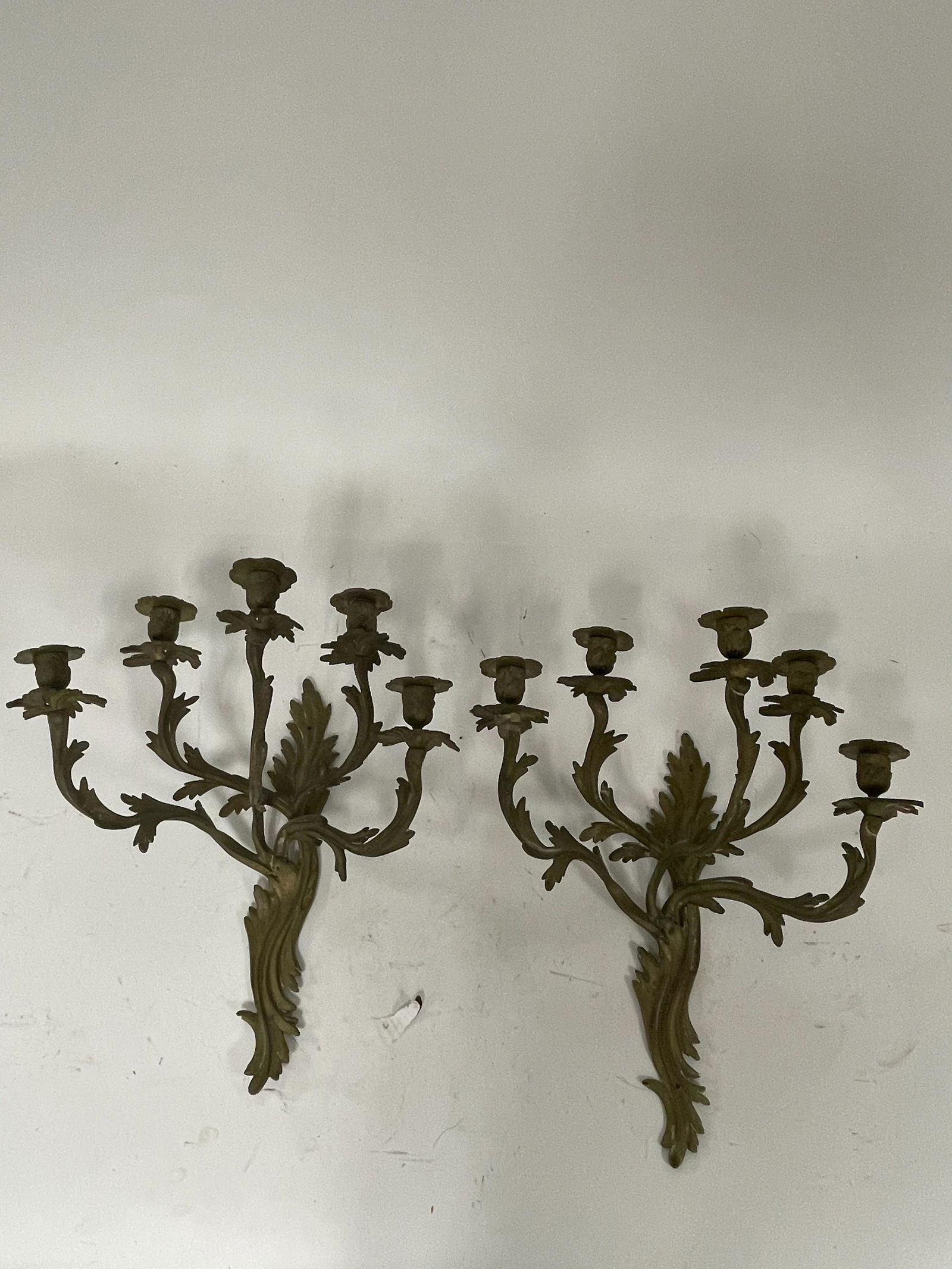 Rococo Bronze Candelabra Sconces (1 of 2)