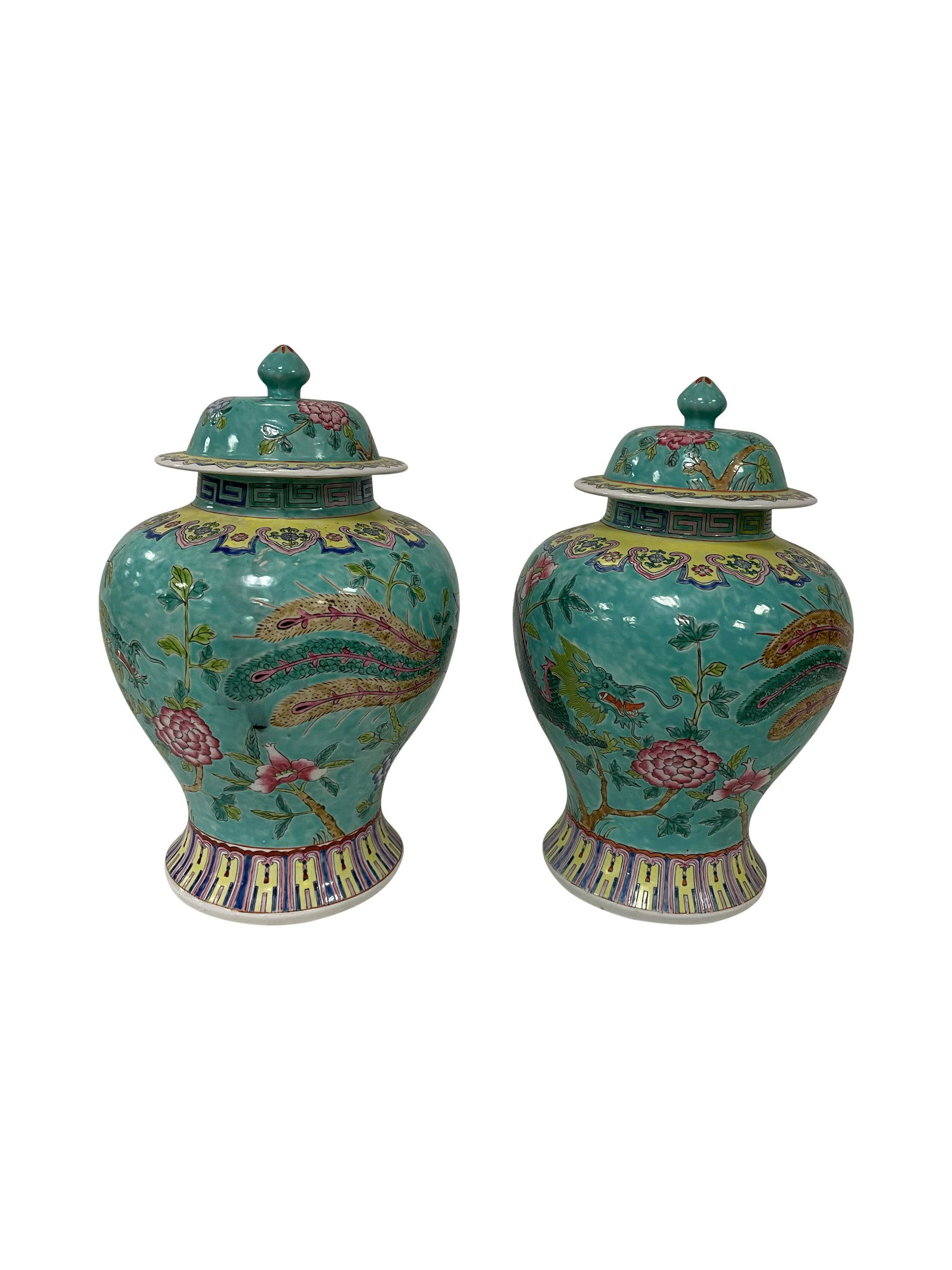 Chinese Ginger Jars - Pair (1 of 2)