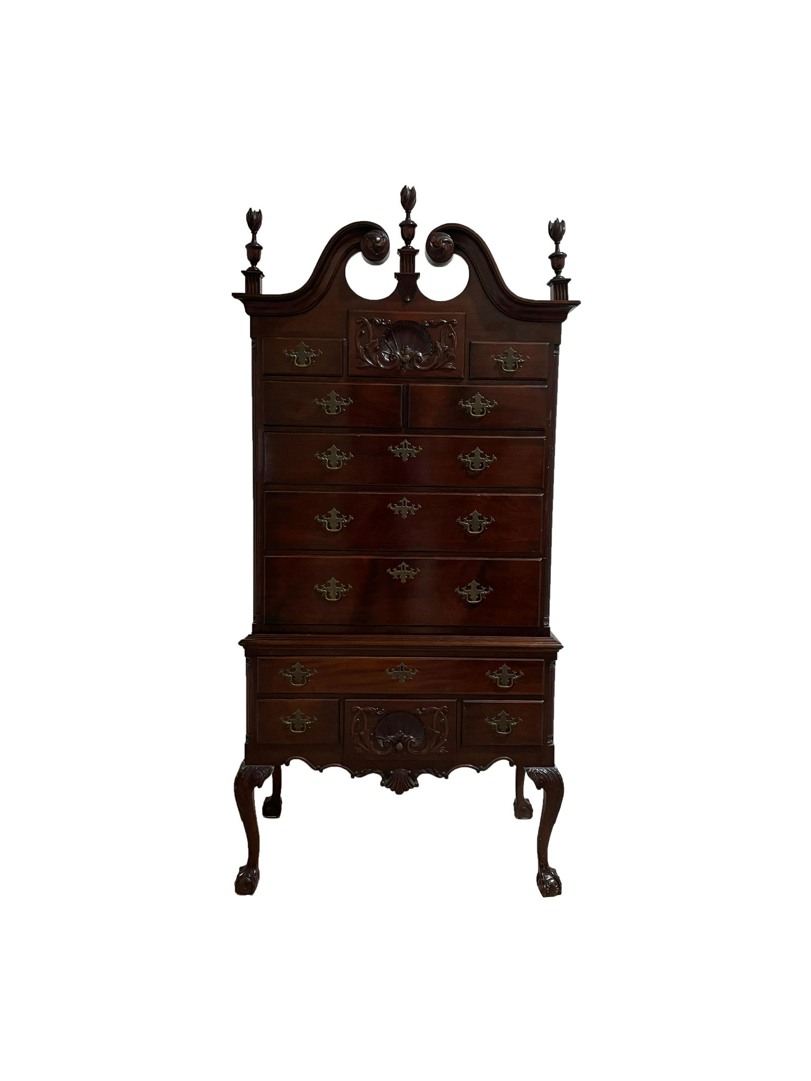 Mahogany Centennial Bench Made Highboy (1 of 4)