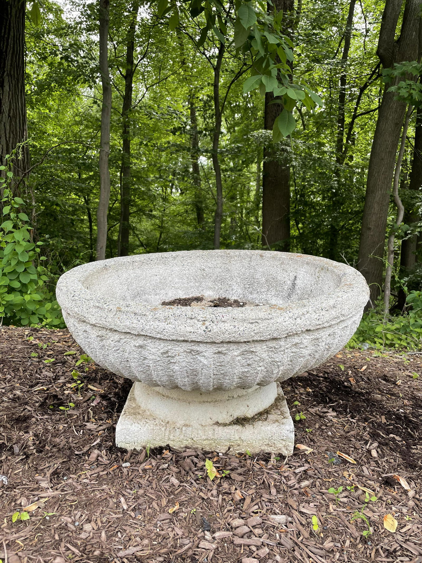 Large 2 Part Stone Composition Urn (1 of 1)