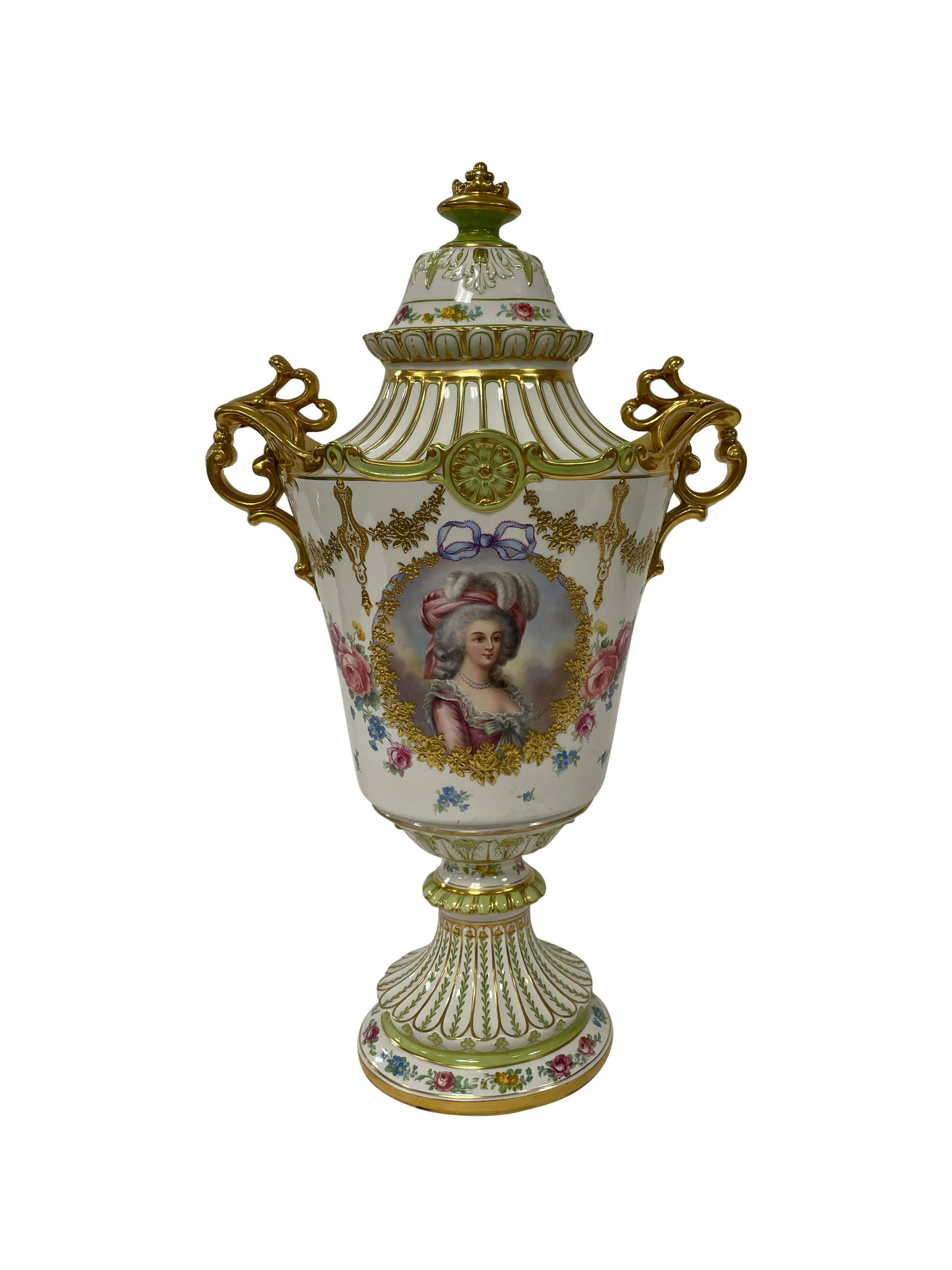 Large Royal Bonn Portrait Covered Urn (1 of 3)