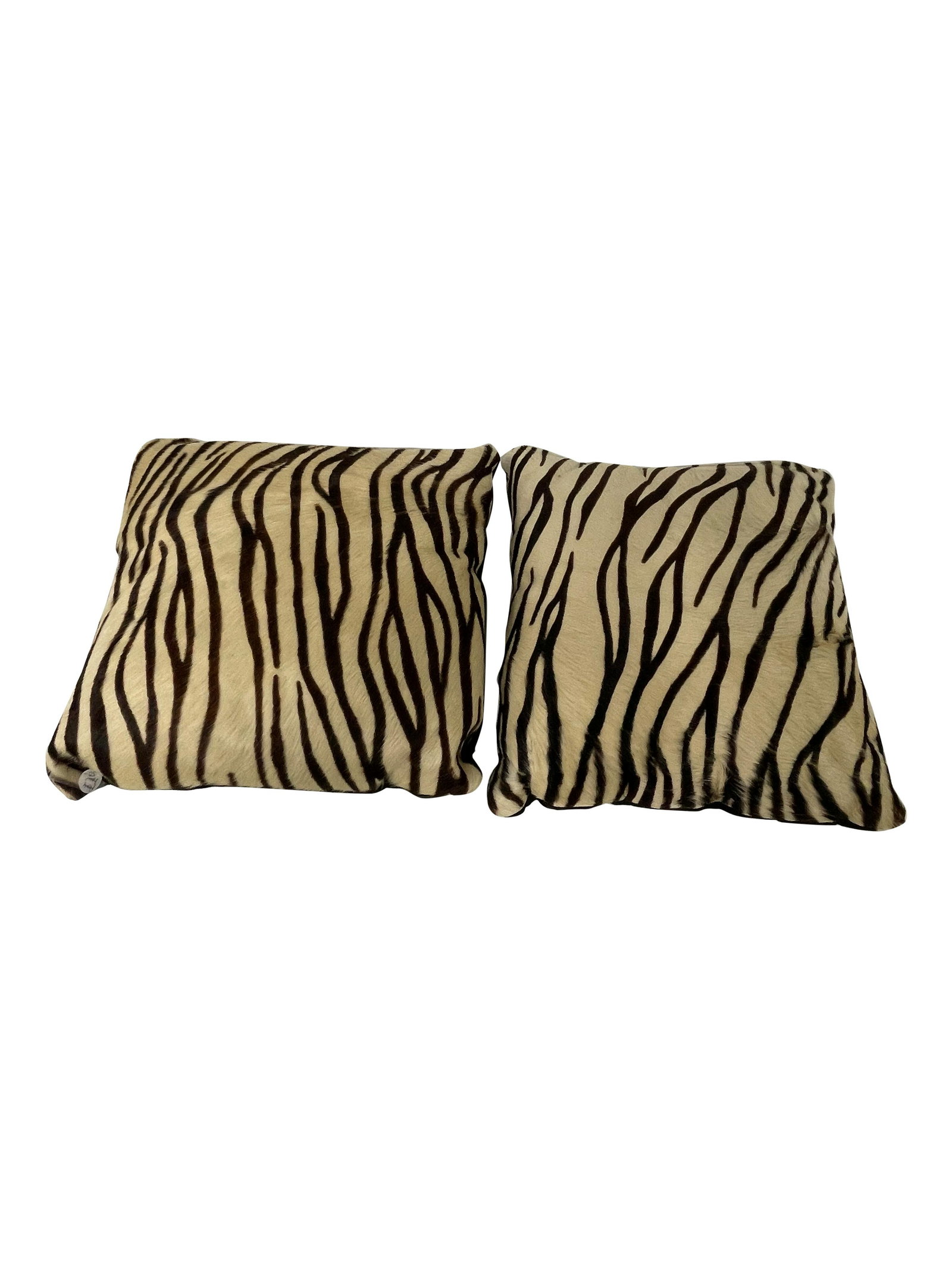 Zebra Hide Pillows - Pair (1 of 2)