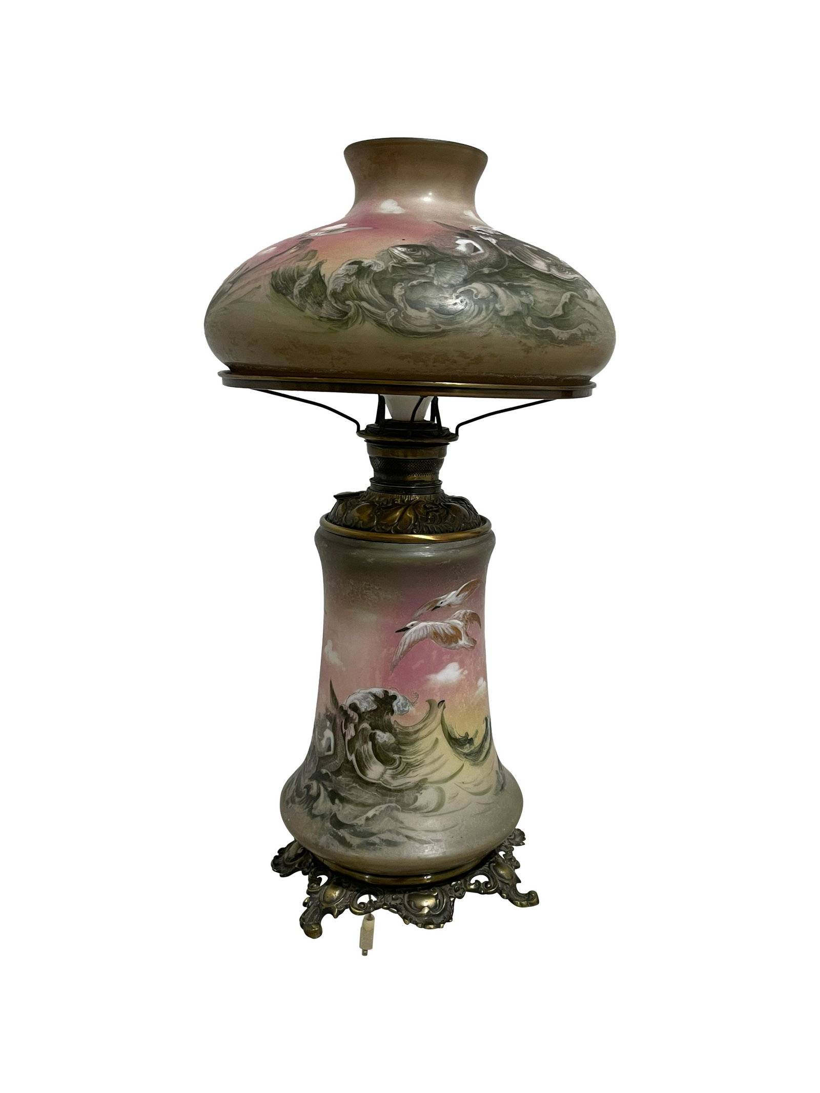 Victorian Electrified Kerosene Lamp (1 of 2)