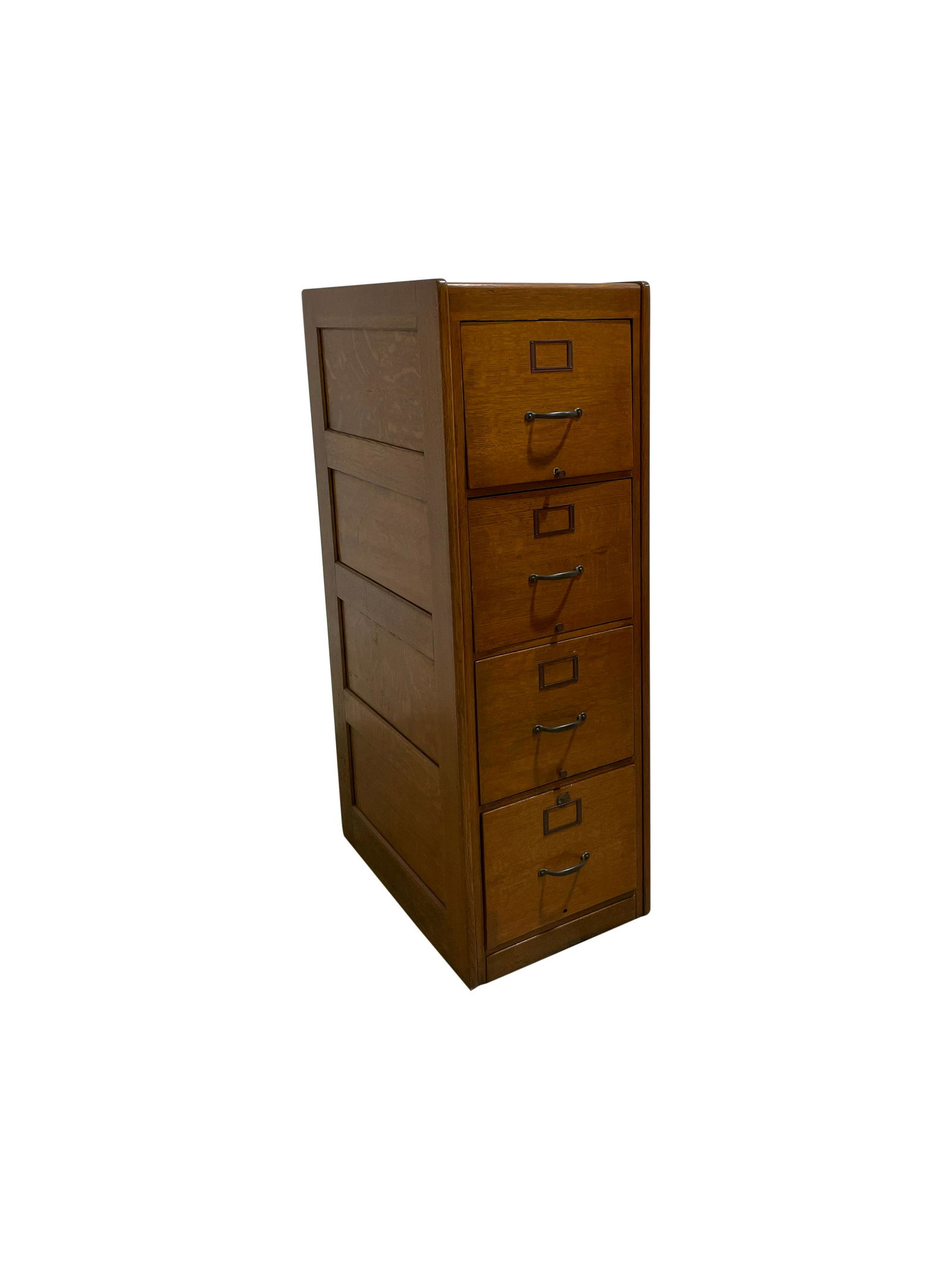 Yawman & Erbe - Paneled Oak File Cabinet (1 of 4)