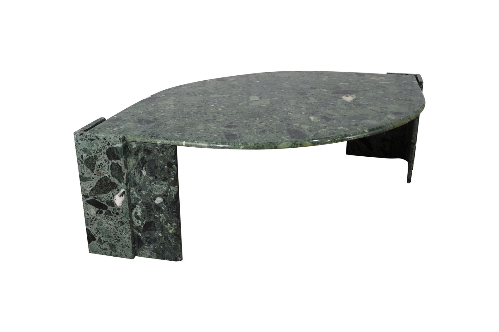 Green Marble Teardrop Coffee Table (1 of 3)