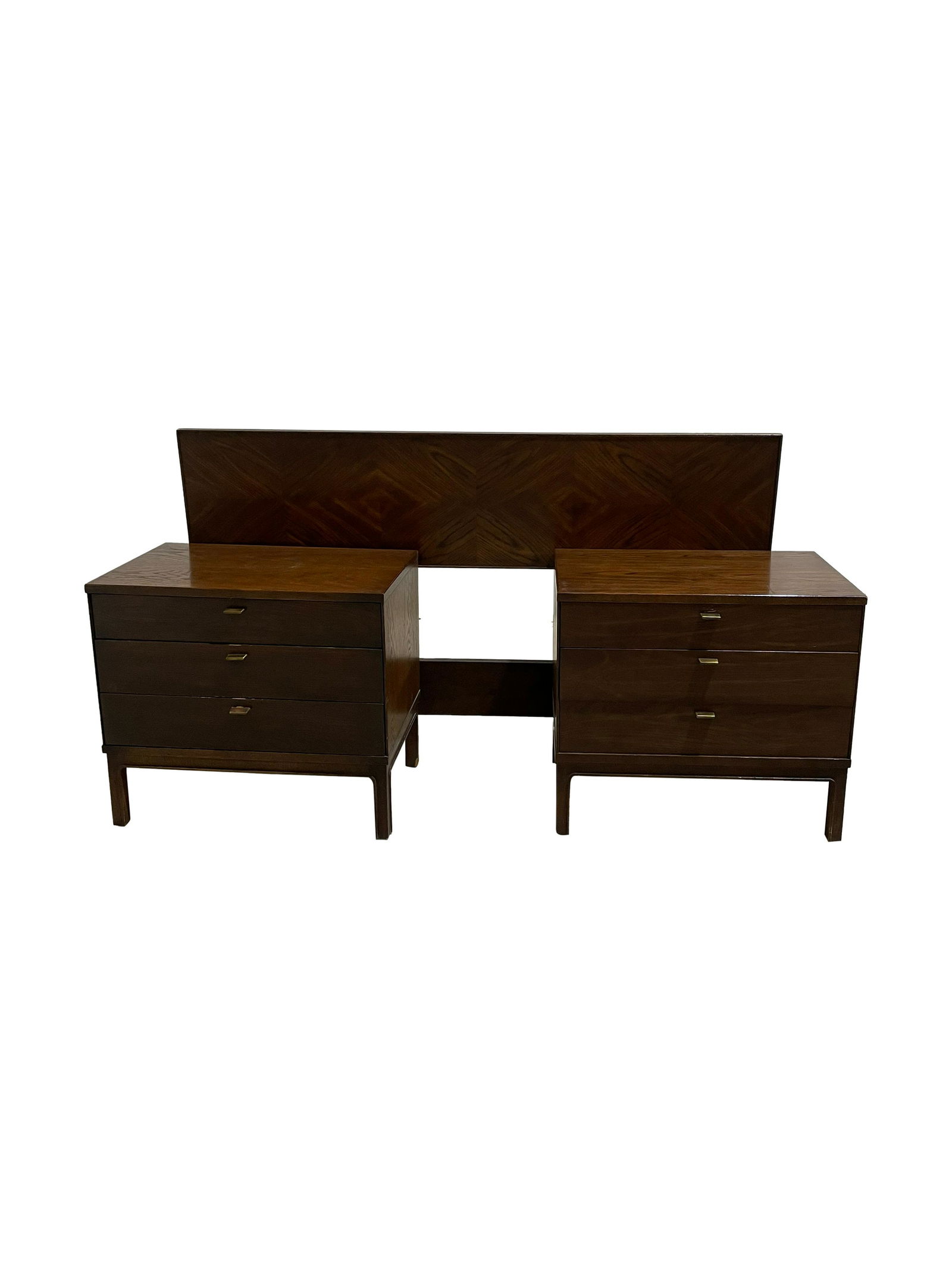 Founds - Campaign Style Nightstands and Headboard (1 of 2)