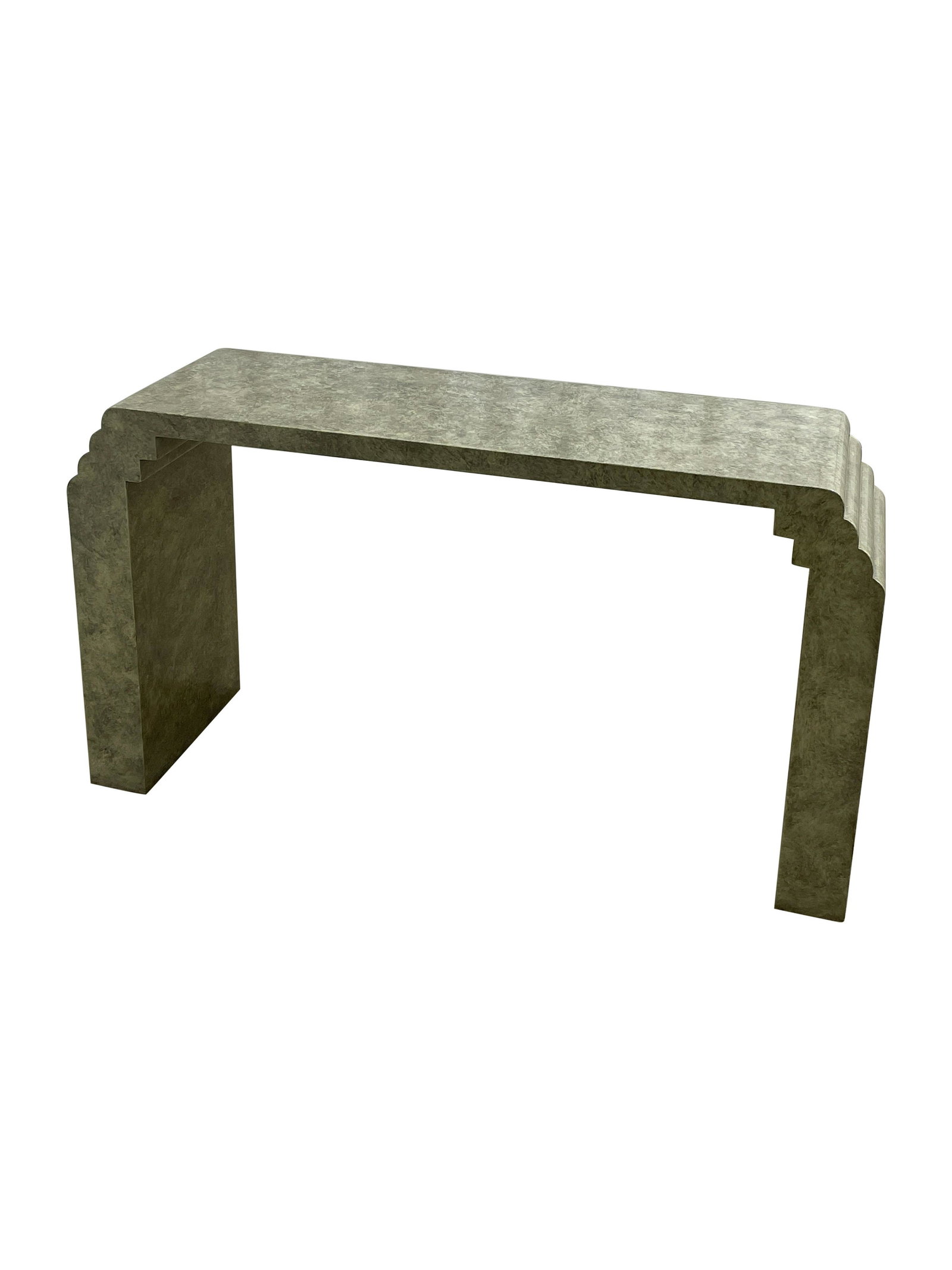 Deco Style Faux Marble Console (1 of 2)