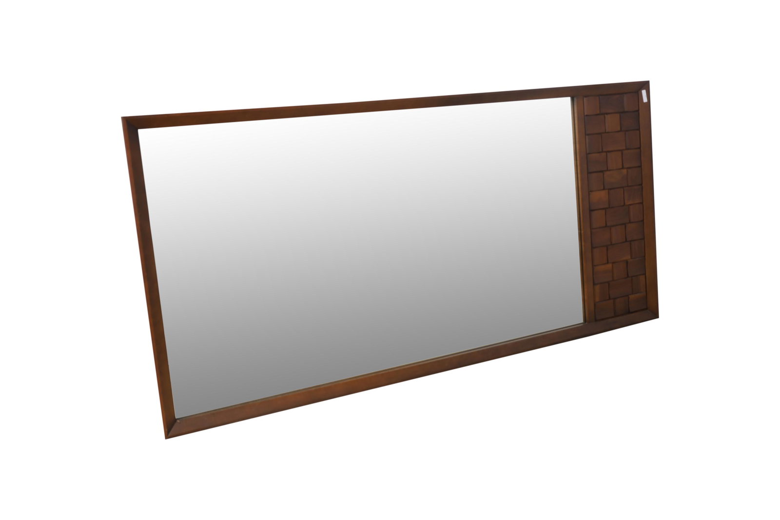 Walnut Brutalist Mirror (1 of 2)